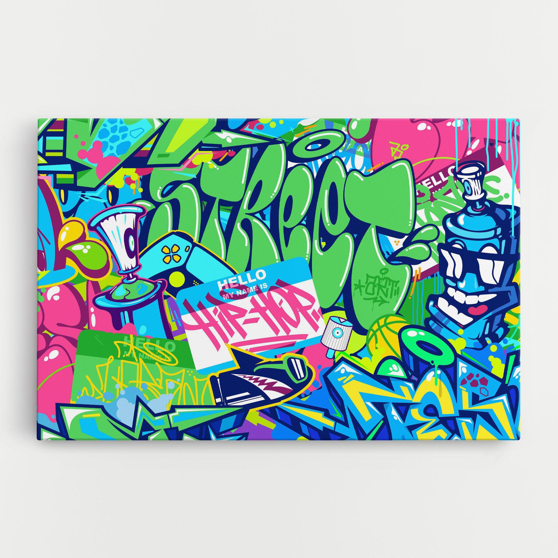 Tablou Canvas Colorful Hip Hop mockup 0