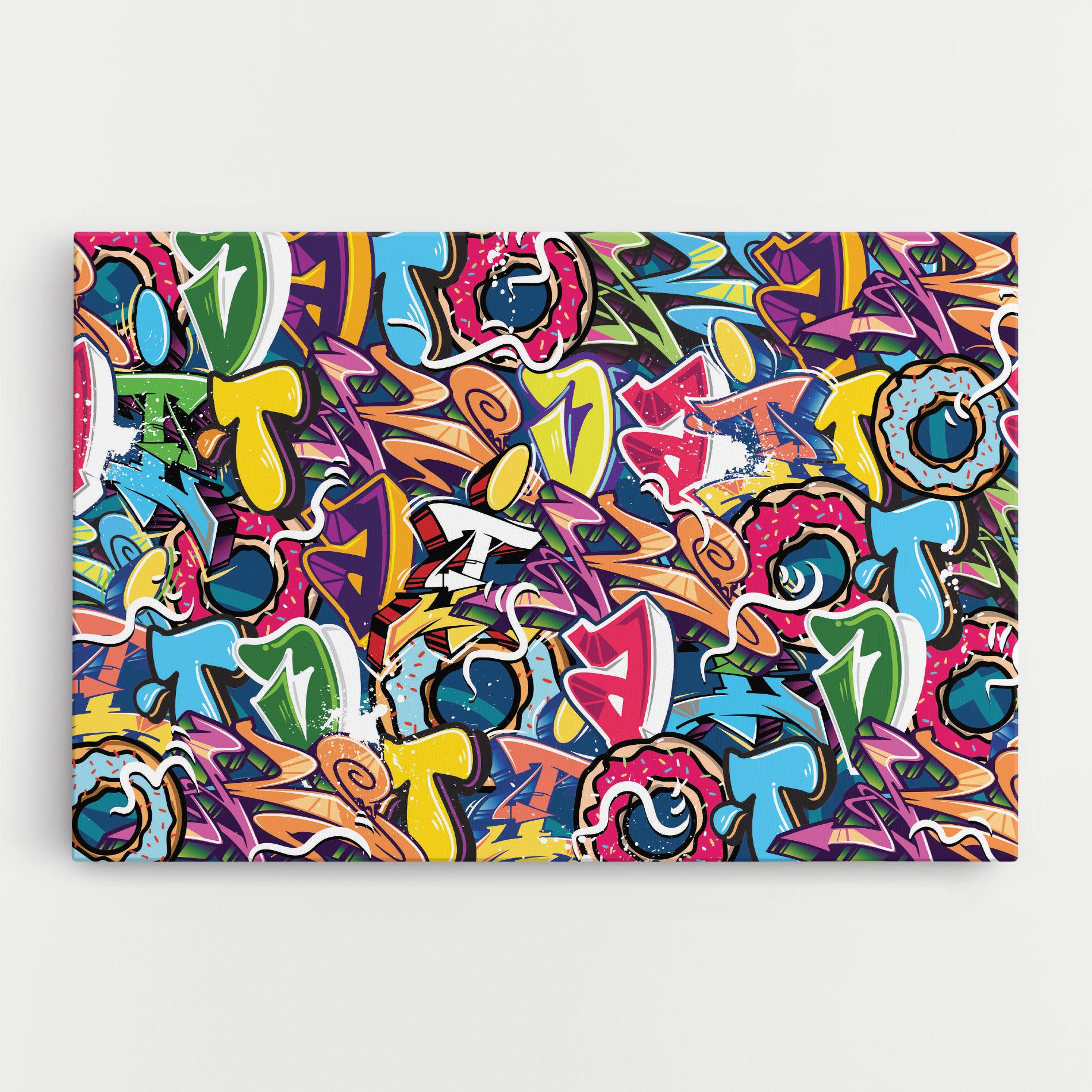 Tablou Canvas Graffiti Letters mockup 0