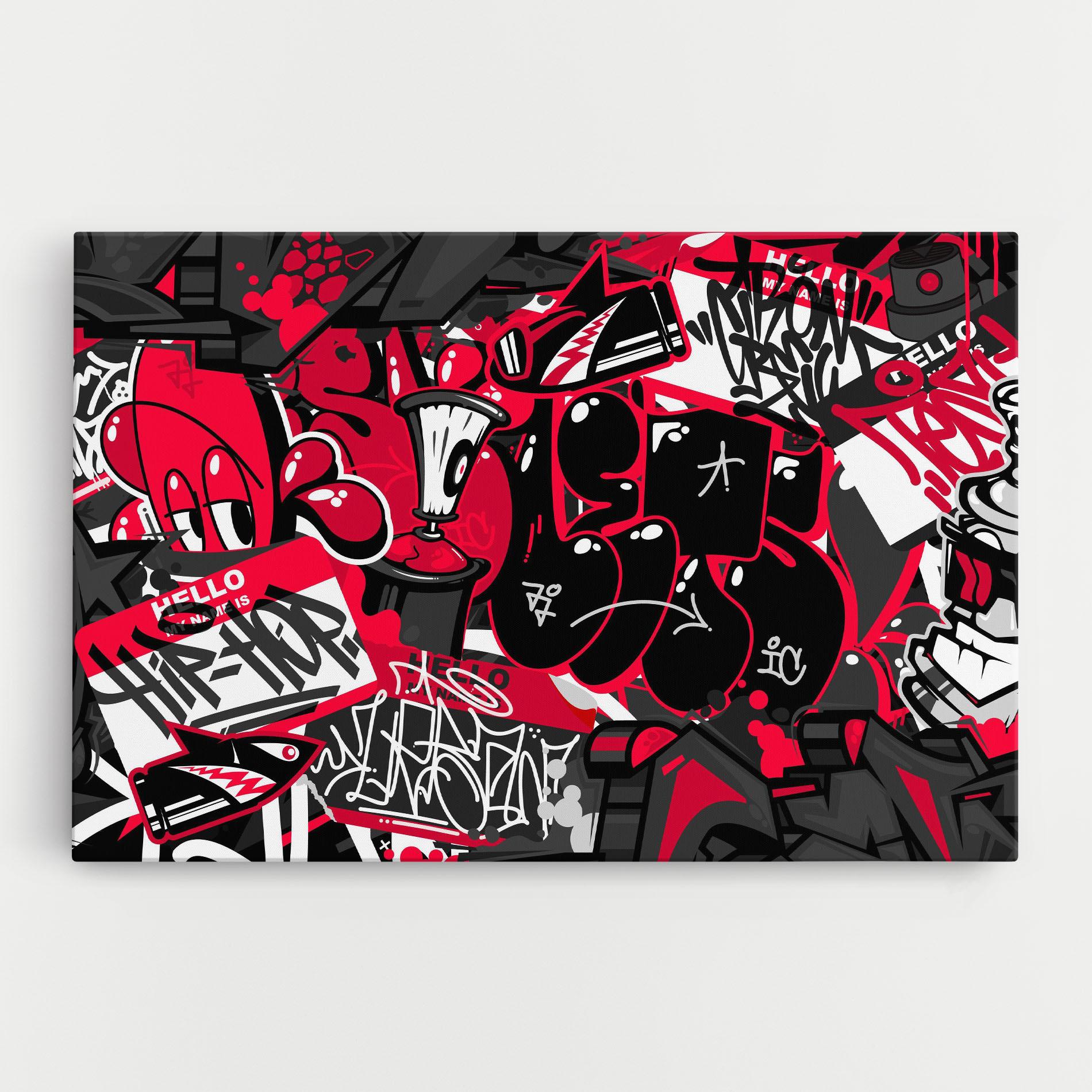 Tablou Canvas Hip Hop Graffiti mockup 0