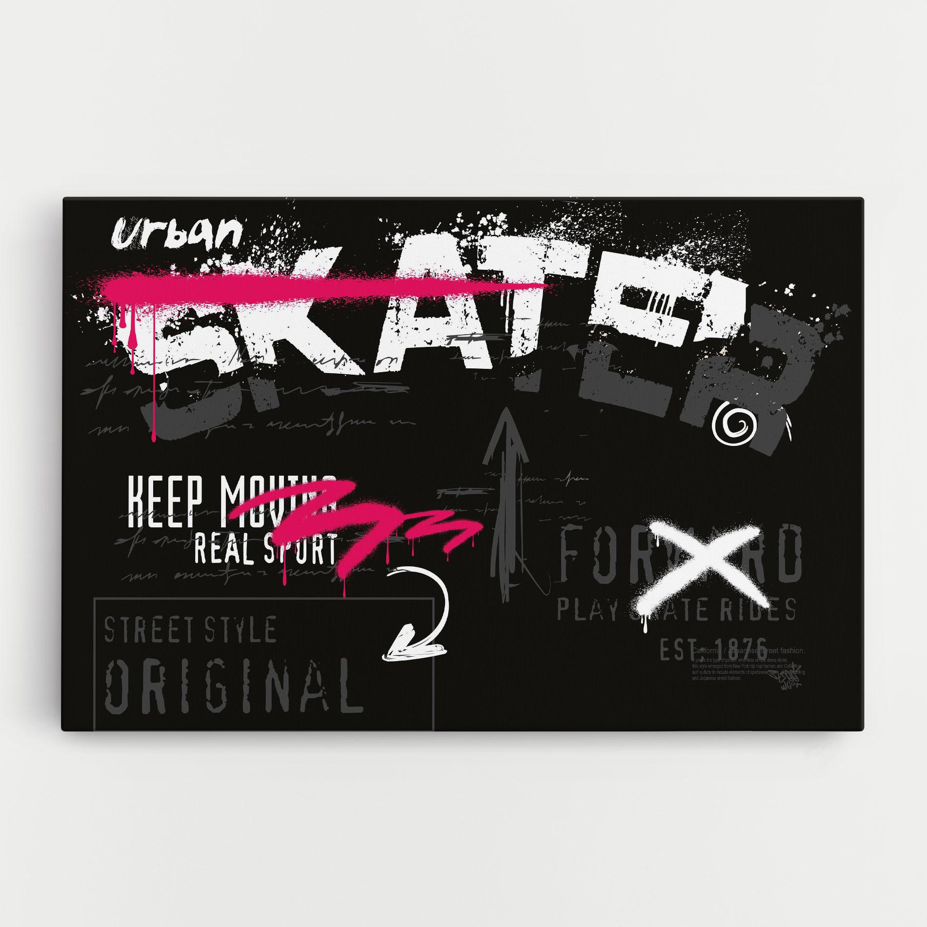 Tablou Canvas Skater Spray mockup 0