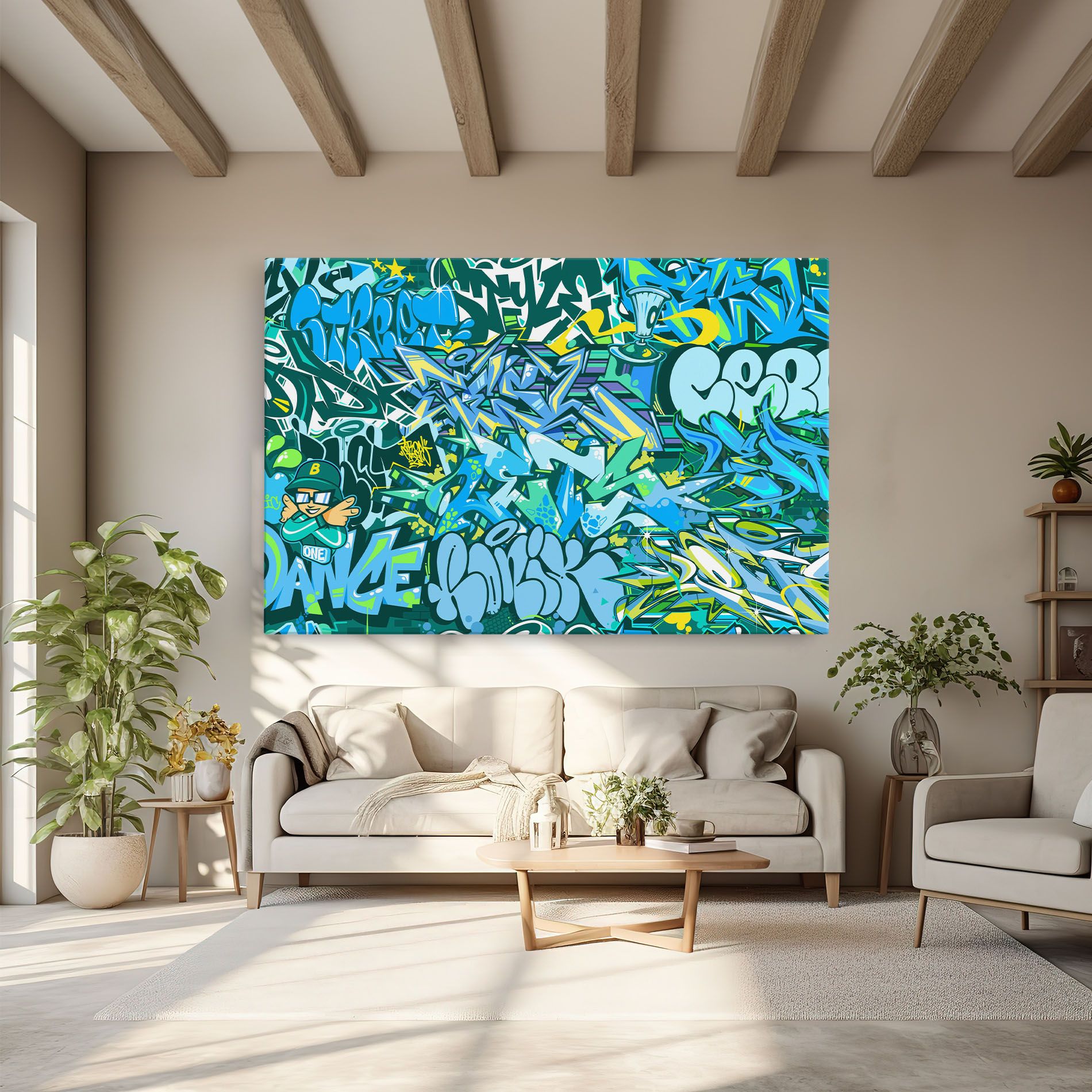 Be One Graffiti mockup 6