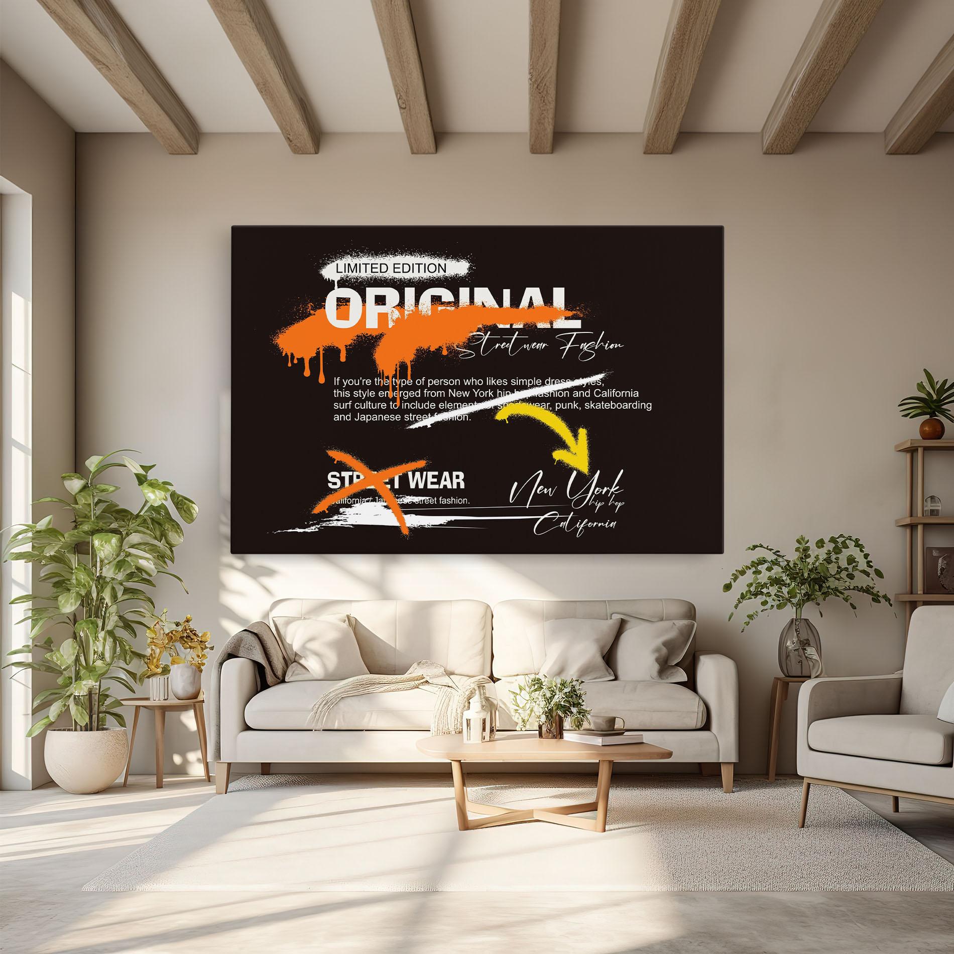 Tablou Canvas Original Style Graffiti mockup 6