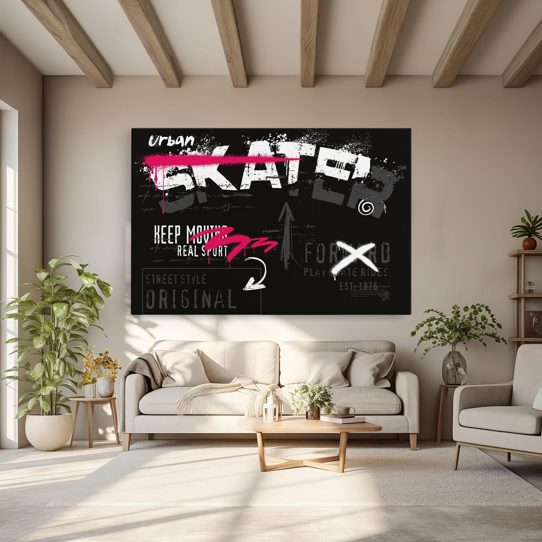 Tablou Canvas Skater Spray mockup 6