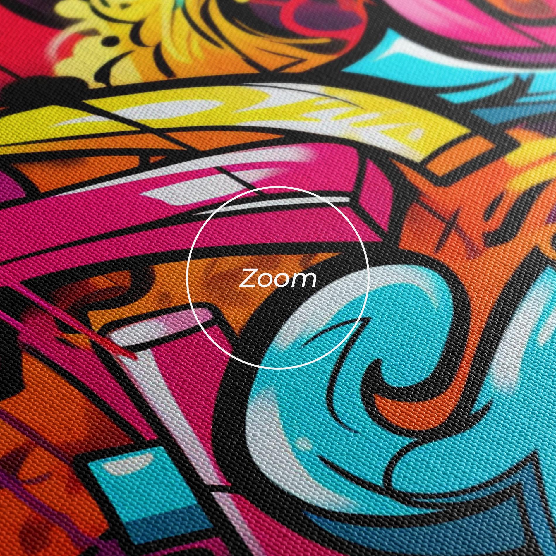 Tablou Canvas Abstract Graffiti mockup 3