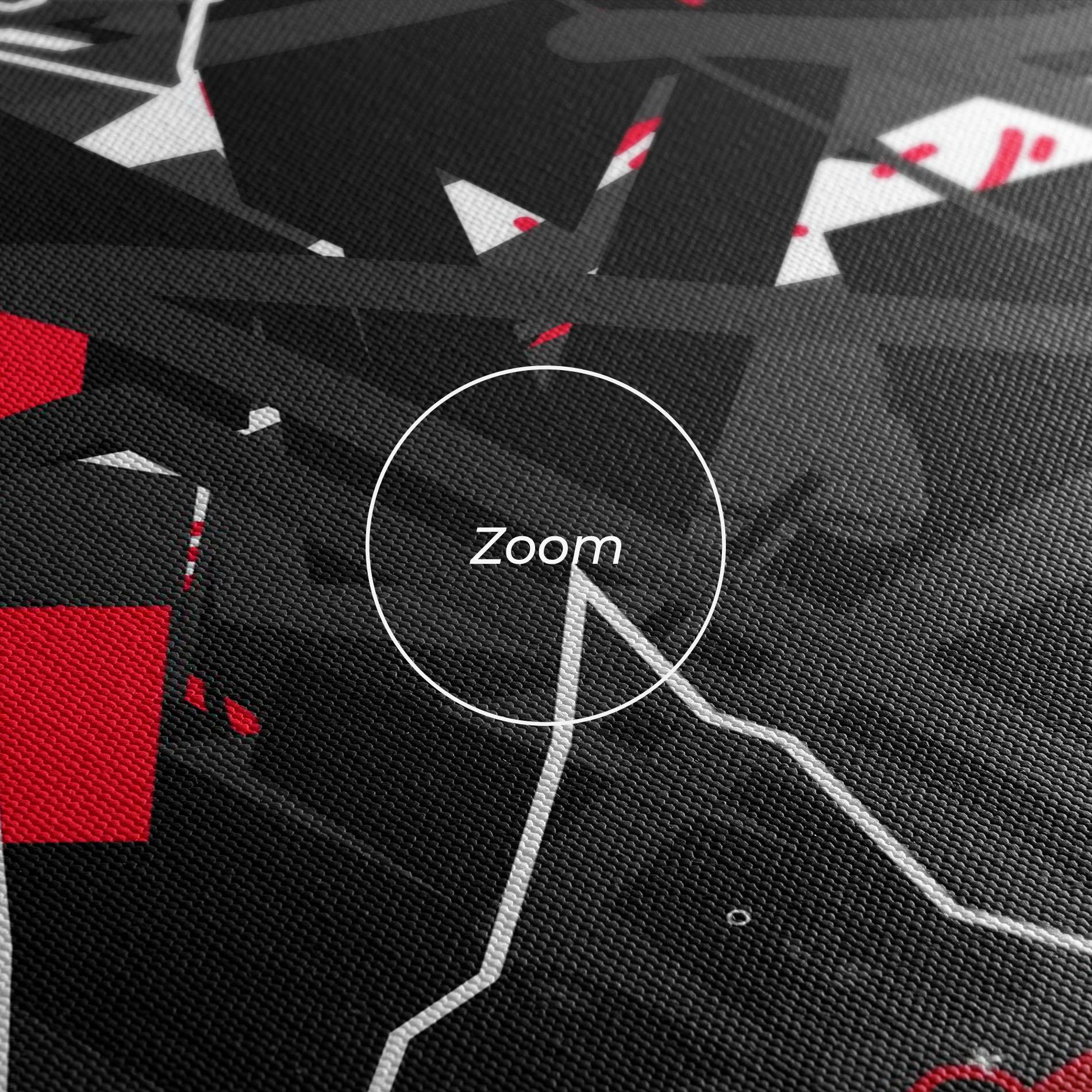 Tablou Canvas Grey Red Graffiti mockup 3