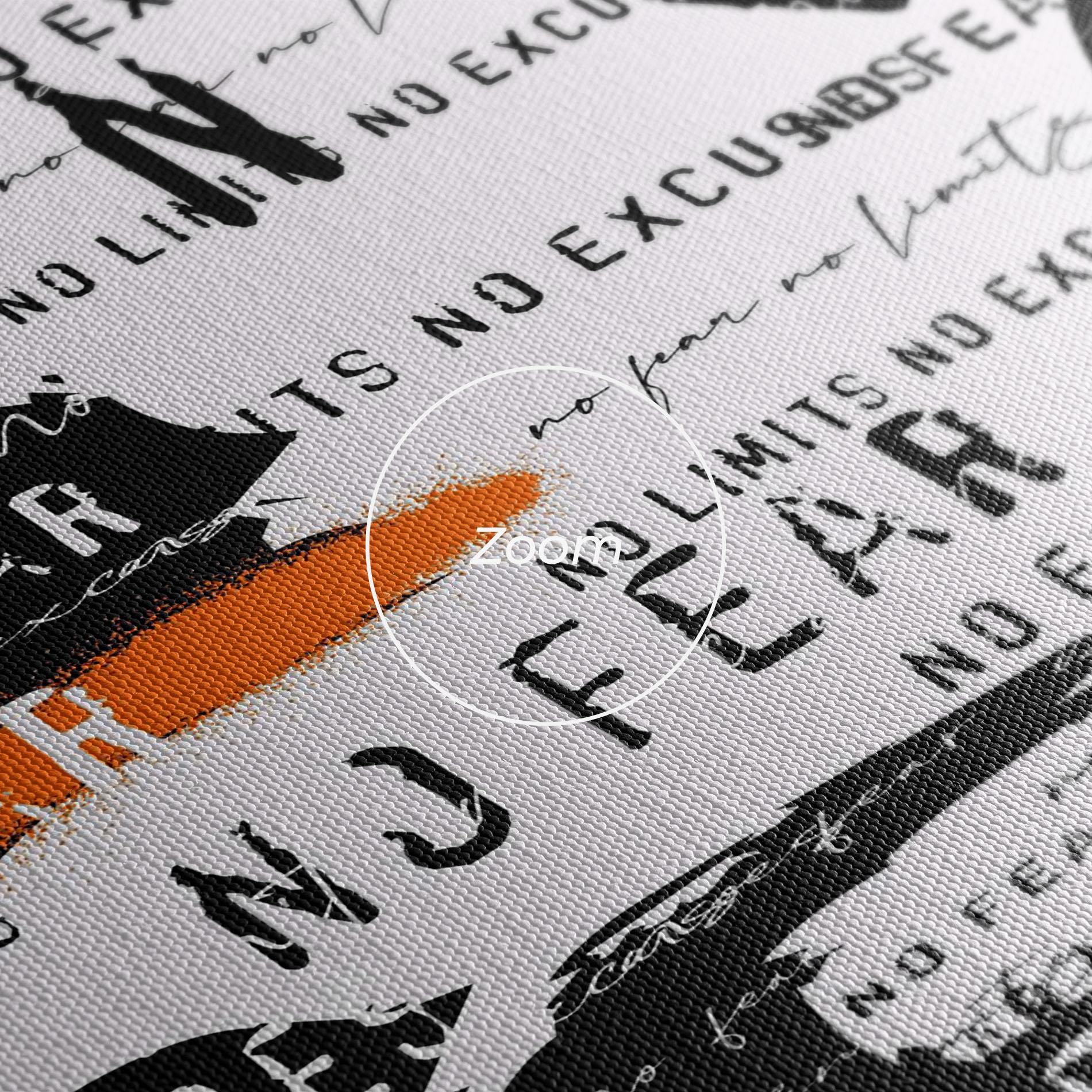 Tablou Canvas No Fear Graffiti mockup 3