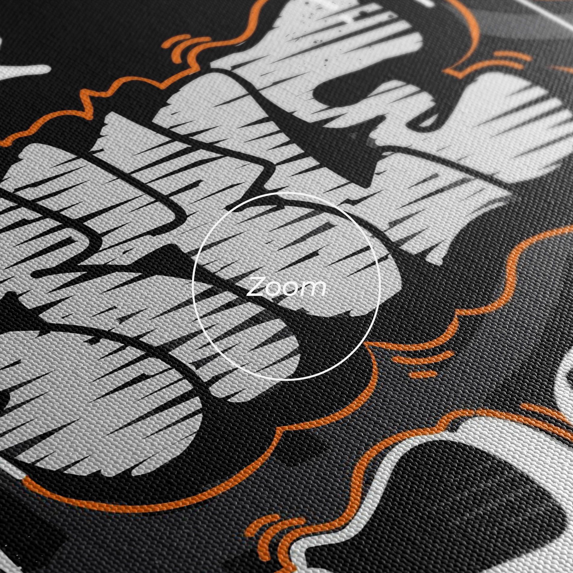 Orange Black Graffiti mockup 3