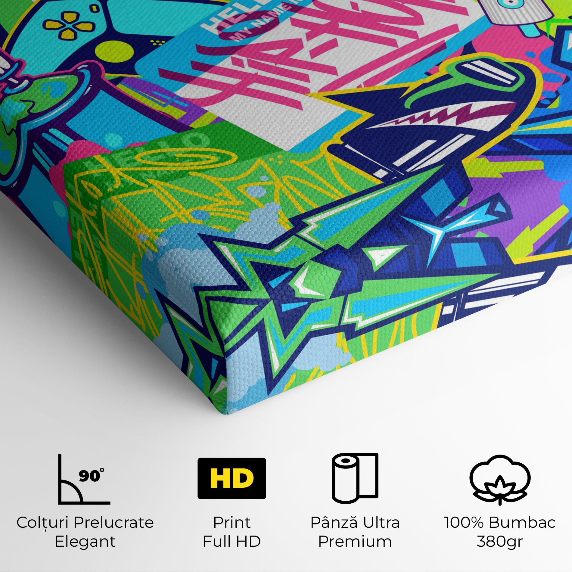 Tablou Canvas Colorful Hip Hop mockup 4