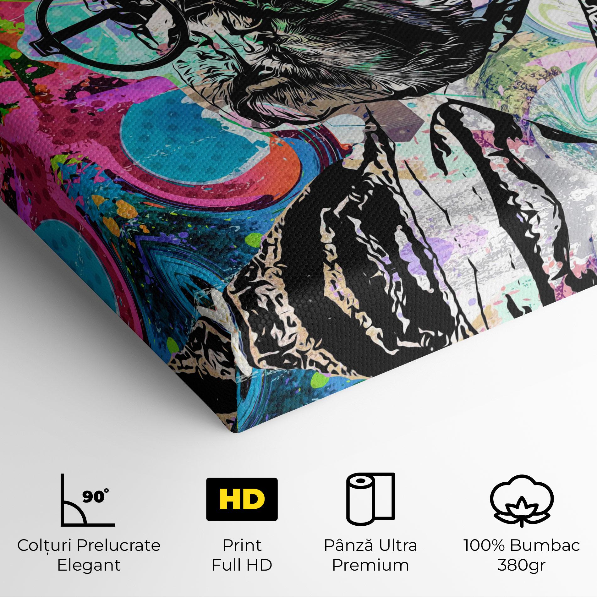 Tablou Canvas Graffity Bulldog mockup 4