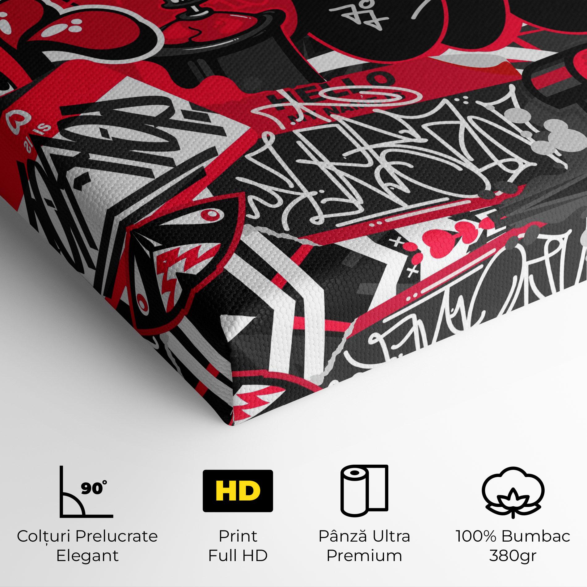 Tablou Canvas Hip Hop Graffiti mockup 4