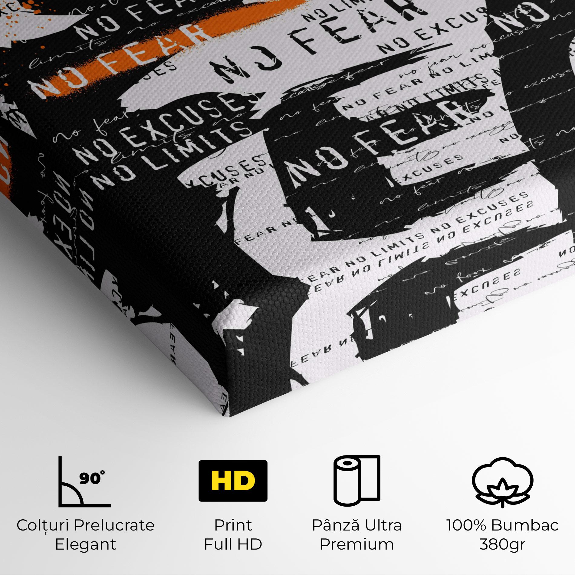 Tablou Canvas No Fear Graffiti mockup 4