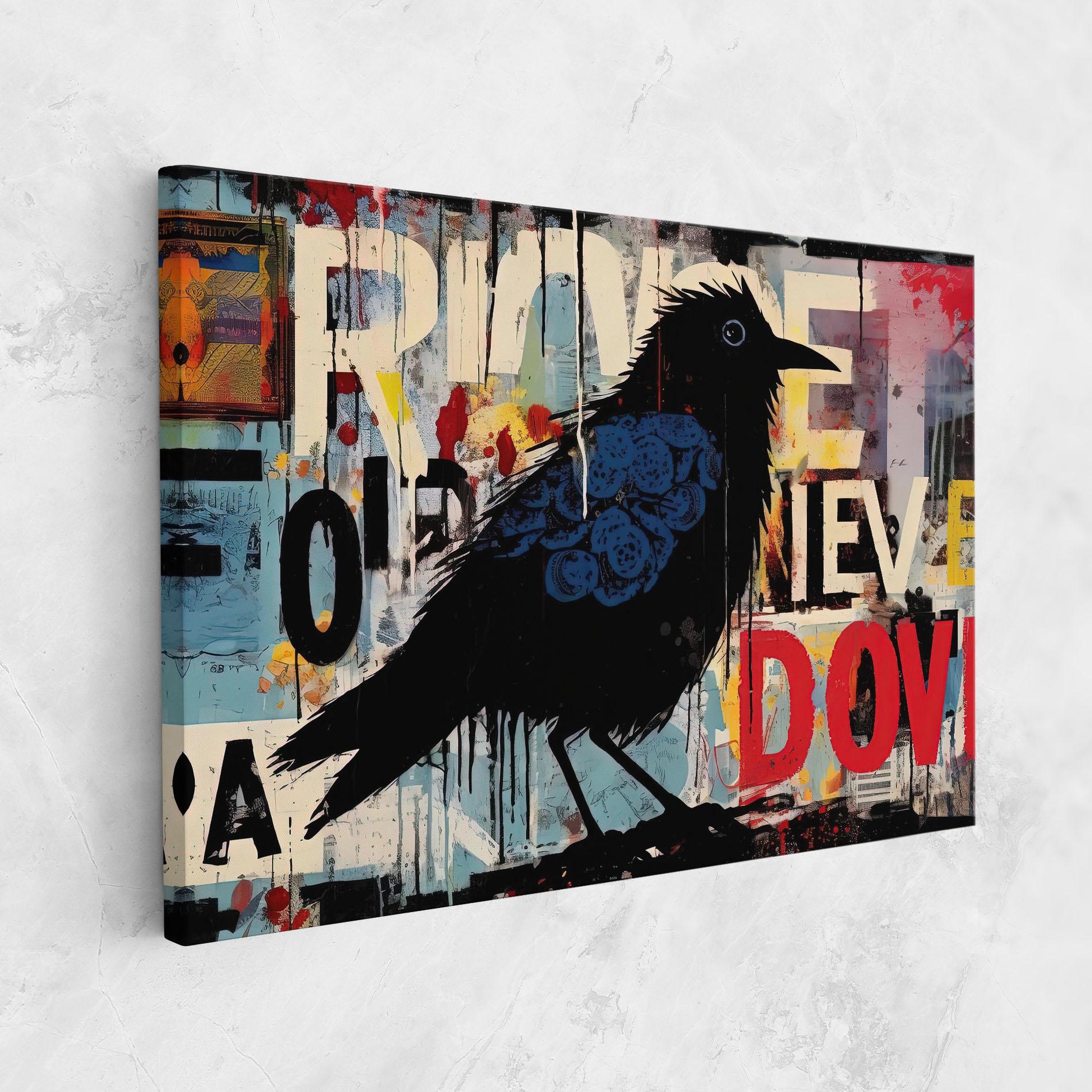 Tablou Canvas Bird Old Doodle mockup 1