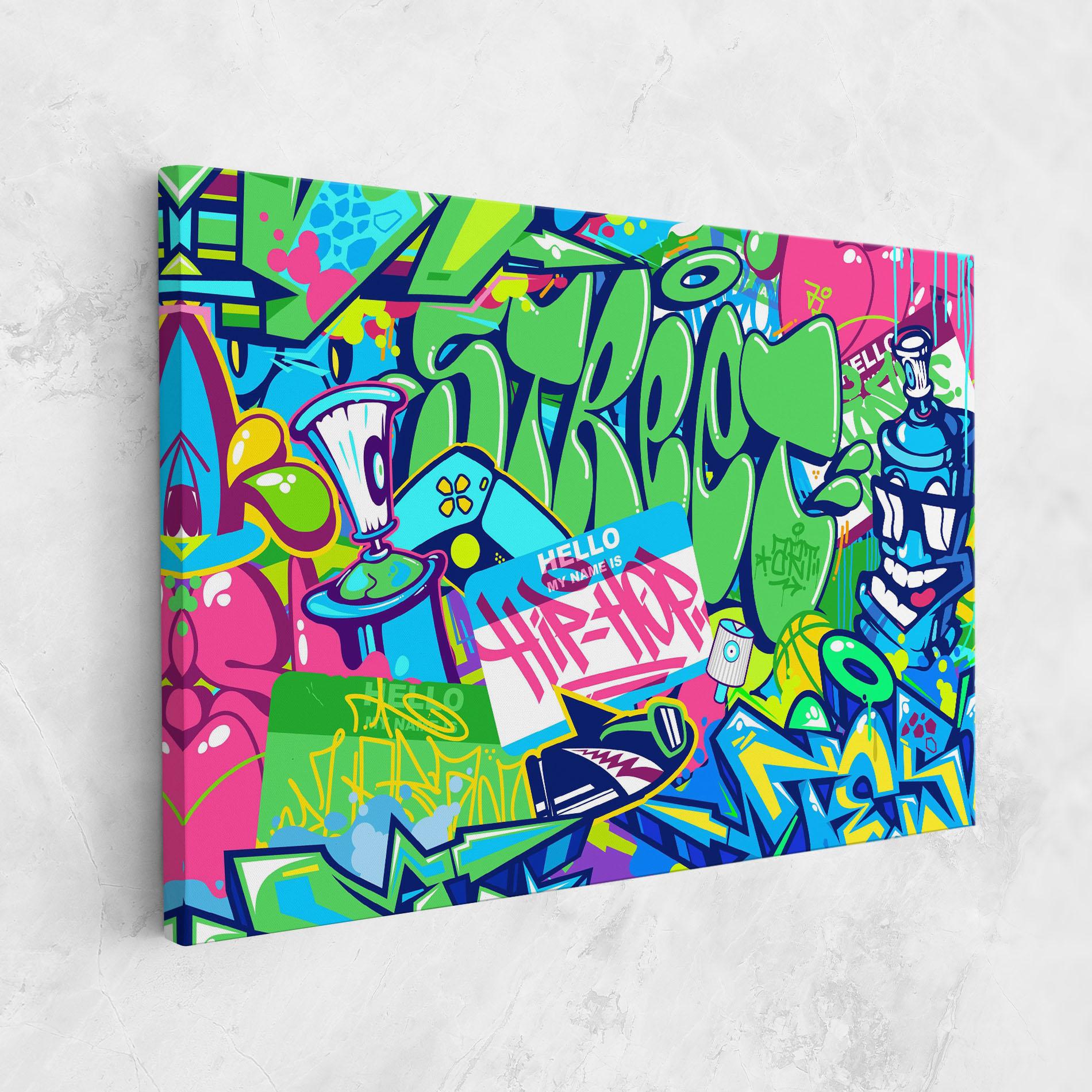Tablou Canvas Colorful Hip Hop mockup 1