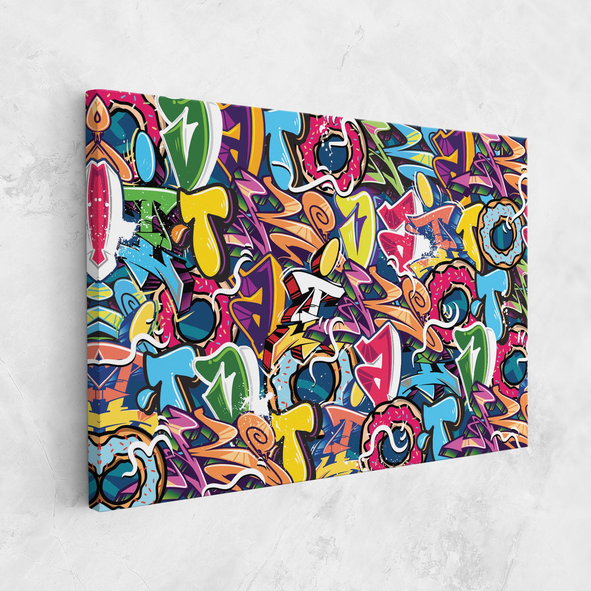 Tablou Canvas Graffiti Letters mockup 1