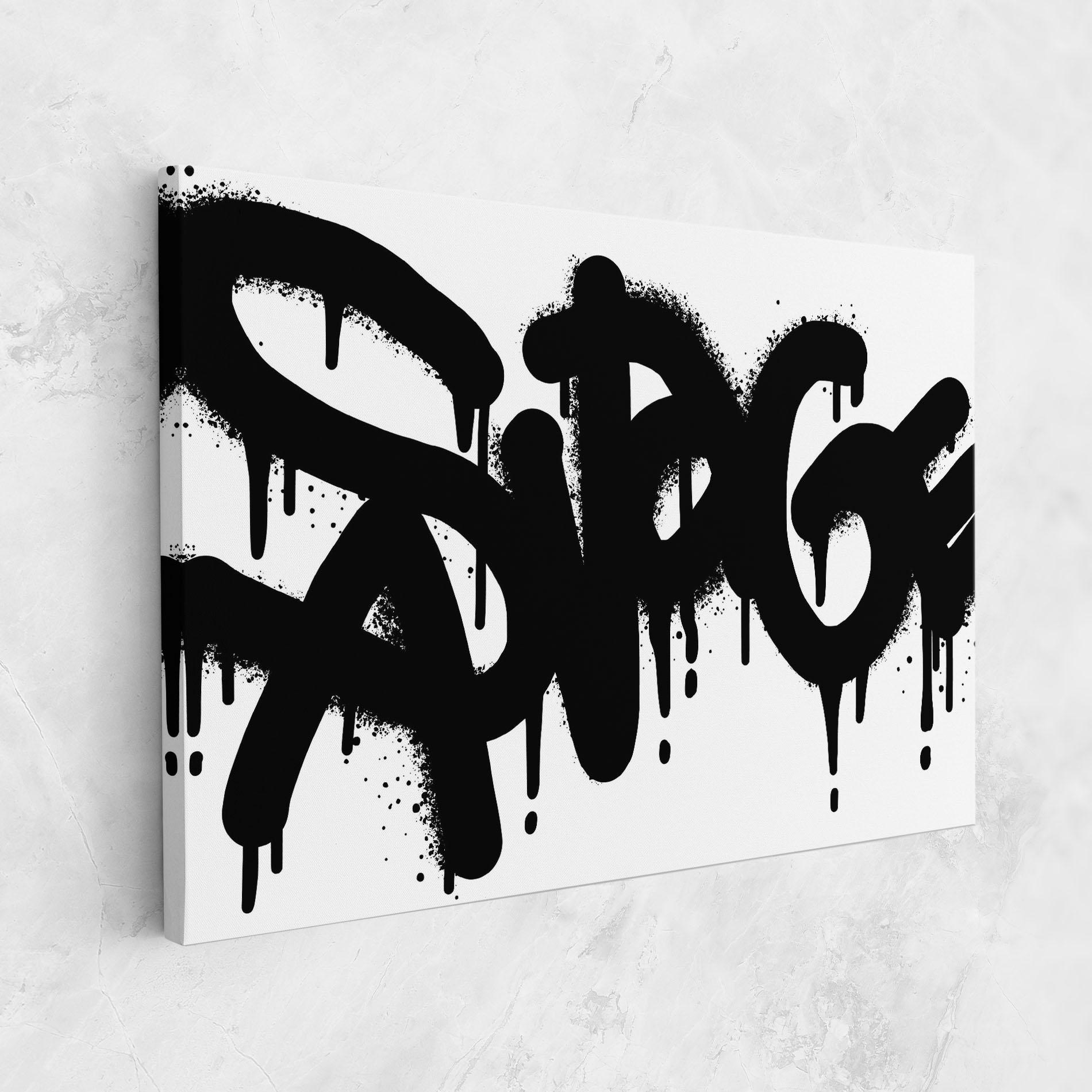 Tablou Canvas Graffiti Savage mockup 1