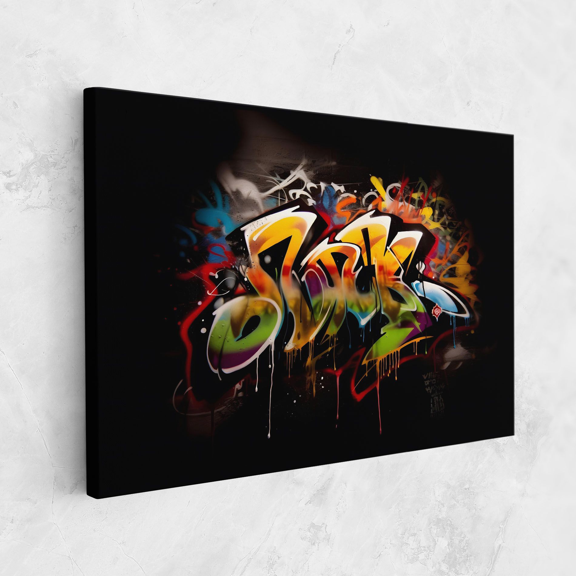 Graffiti Style Wall mockup 1