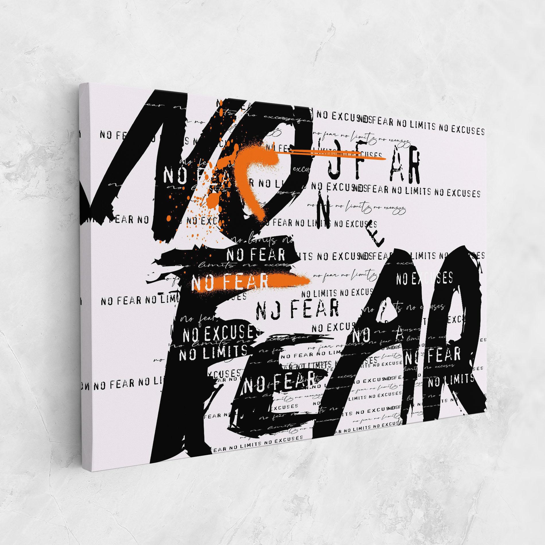 Tablou Canvas No Fear Graffiti mockup 1