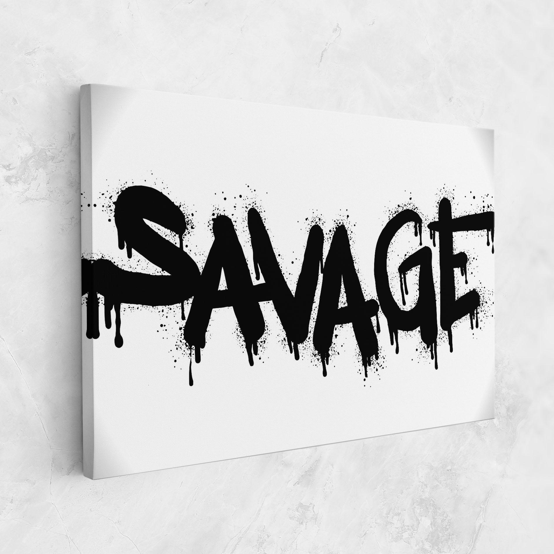 Tablou Canvas Savage Graffiti Spray mockup 1