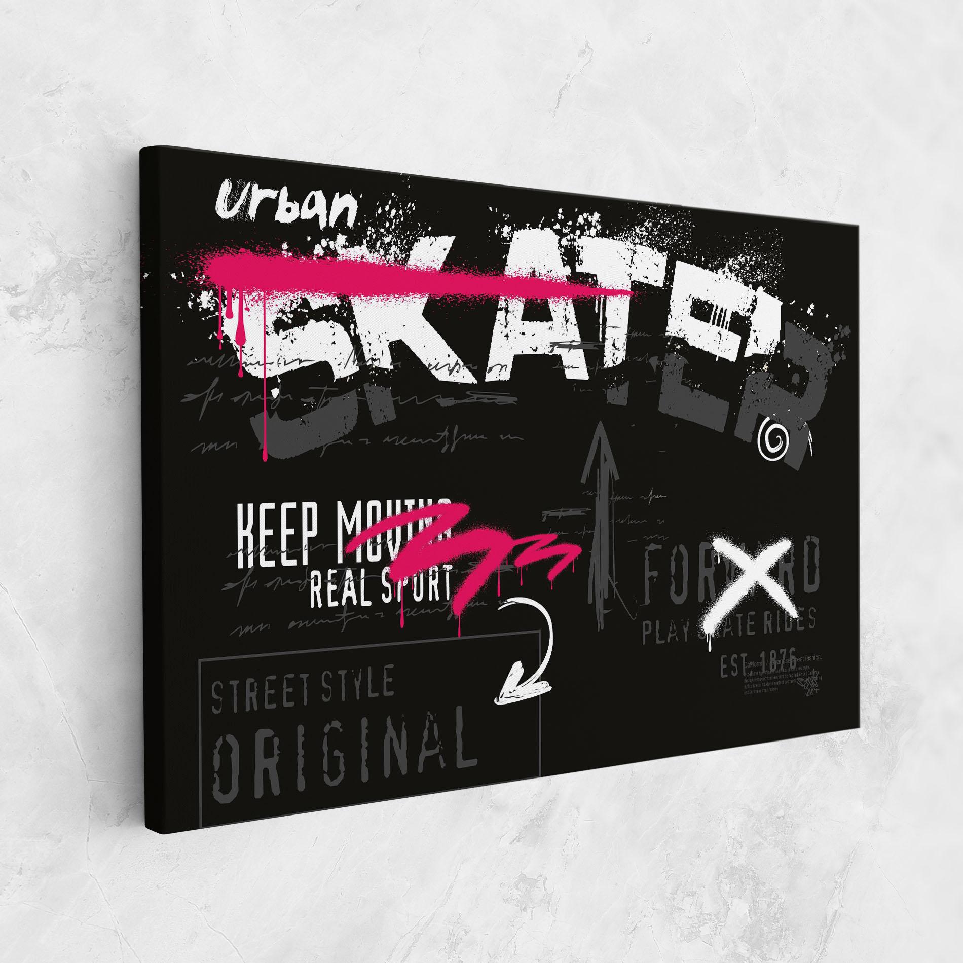 Tablou Canvas Skater Spray mockup 1