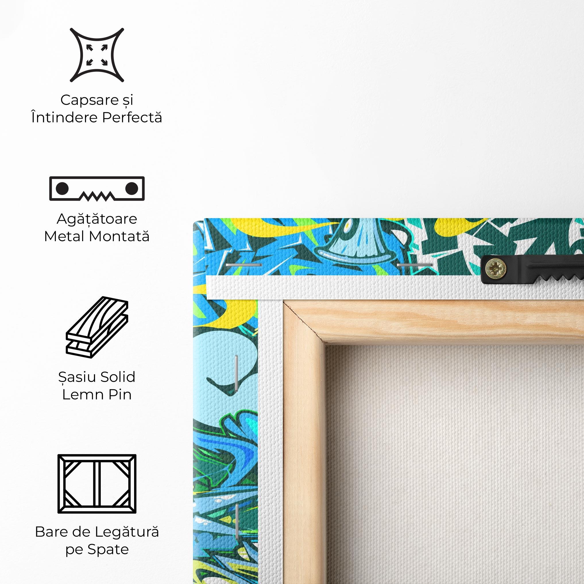 Tablou Canvas Be One Graffiti mockup 5