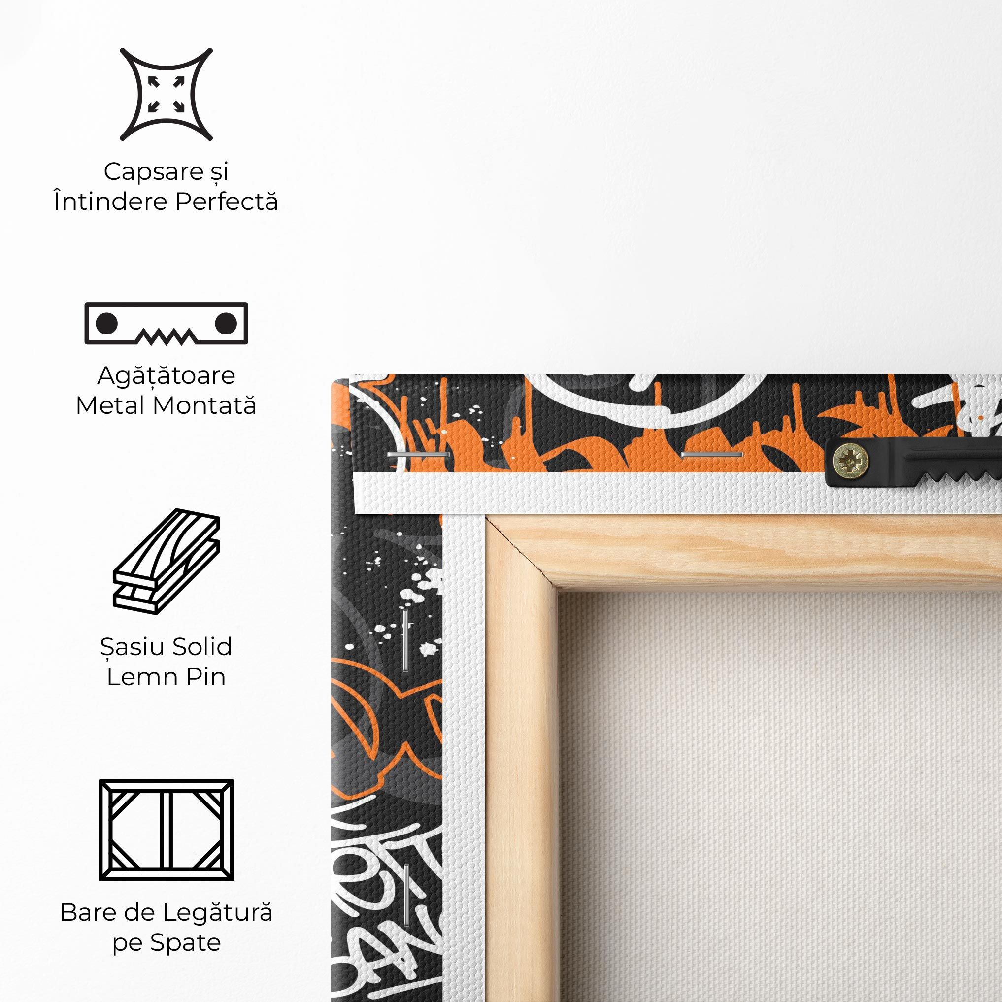 Orange Black Graffiti mockup 5