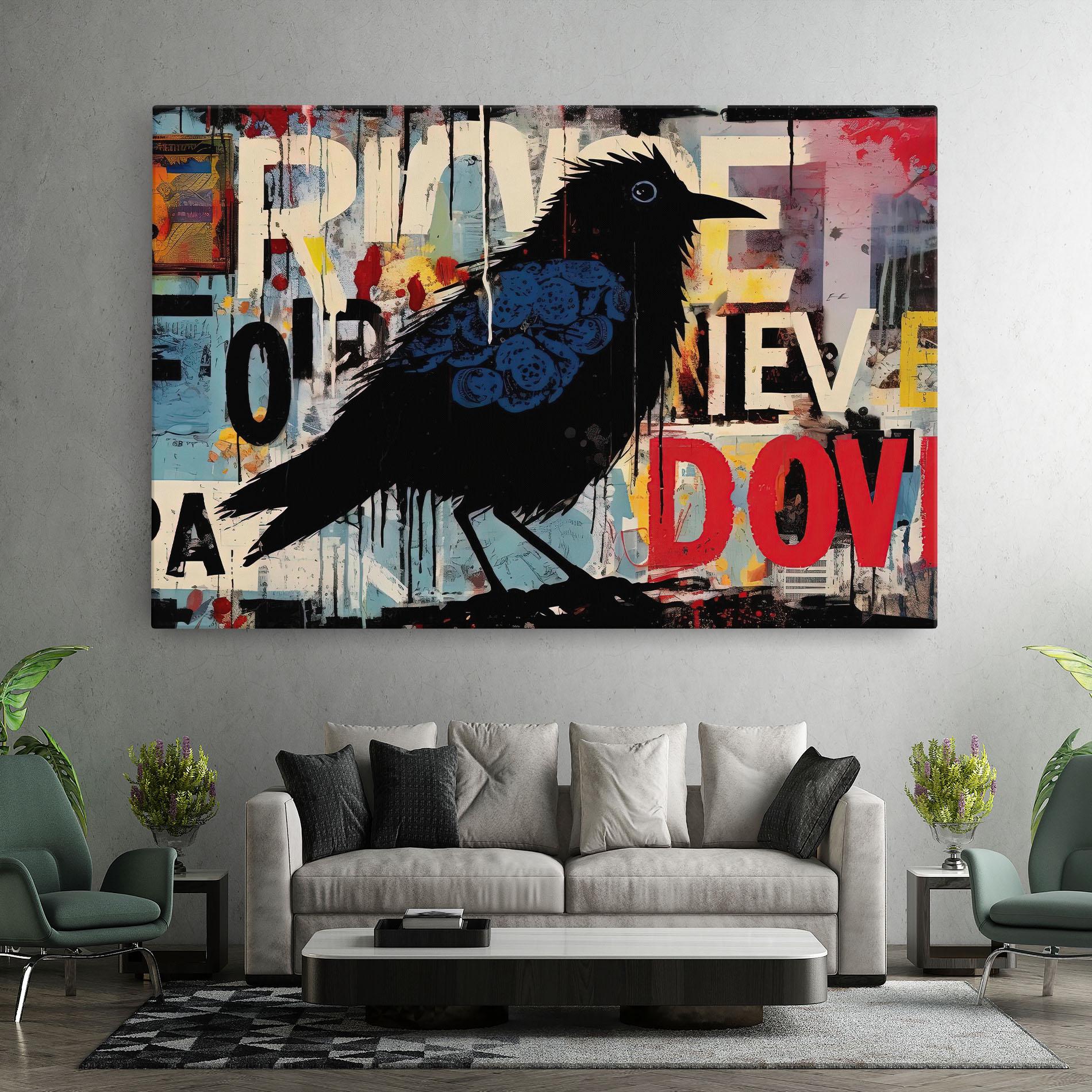 Tablou Canvas Bird Old Doodle mockup 7