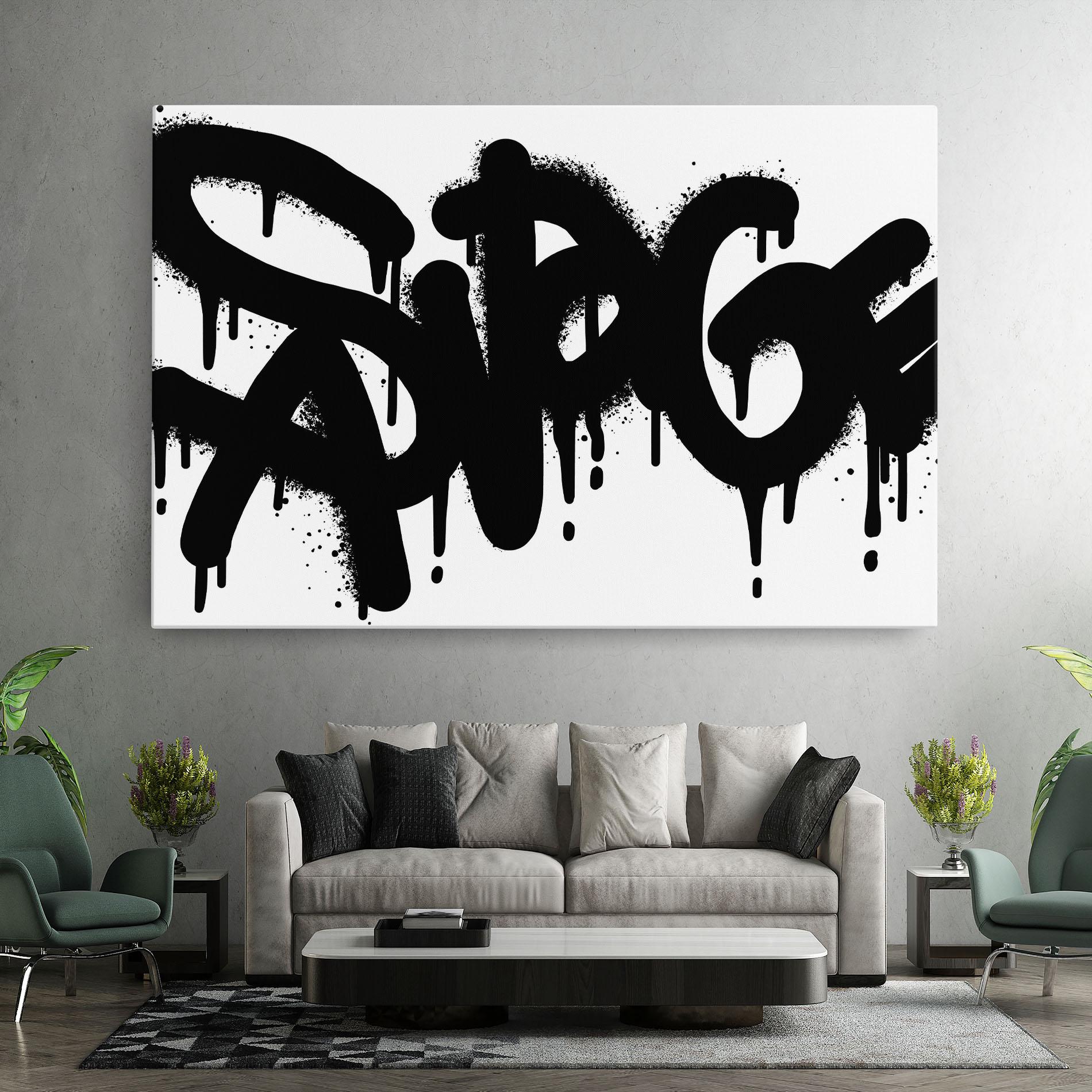 Tablou Canvas Graffiti Savage mockup 7