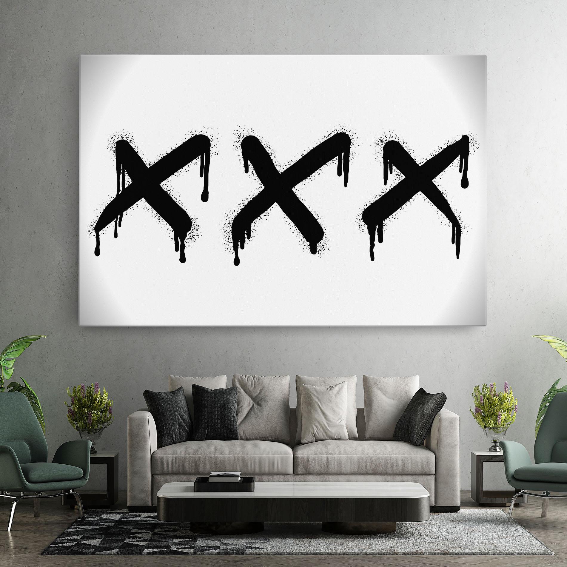 Tablou Canvas Grafiti X Spray mockup 7