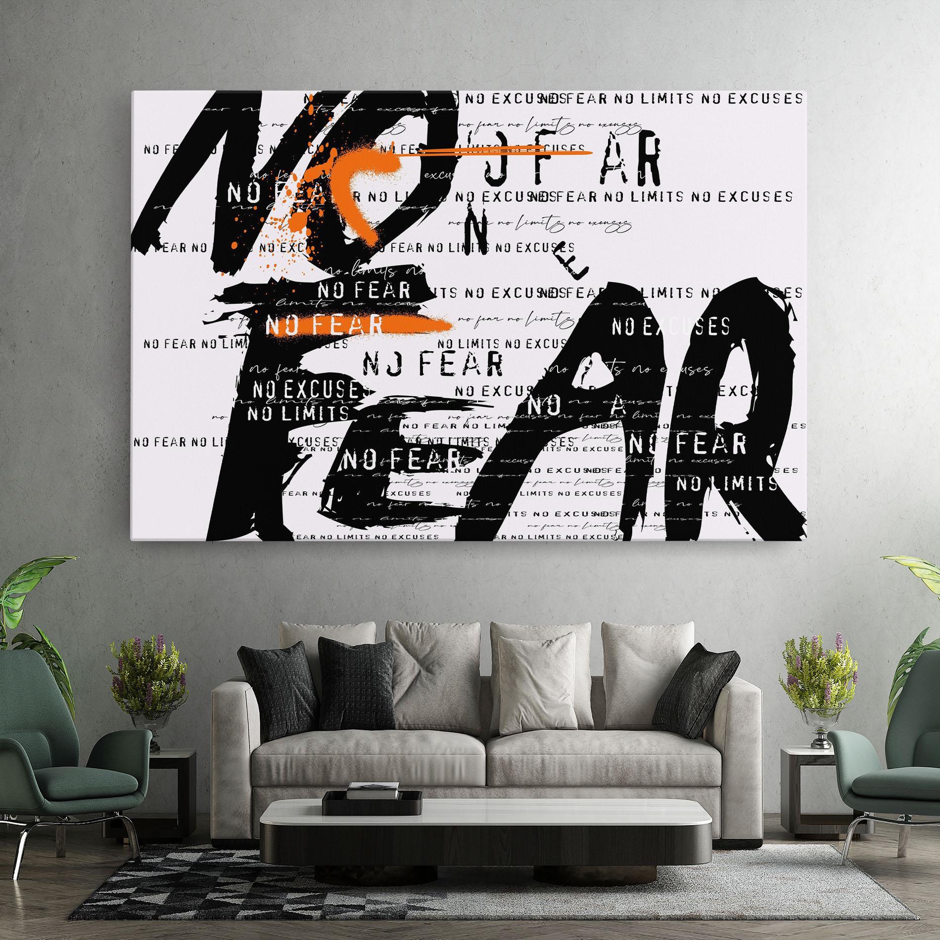 Tablou Canvas No Fear Graffiti mockup 7