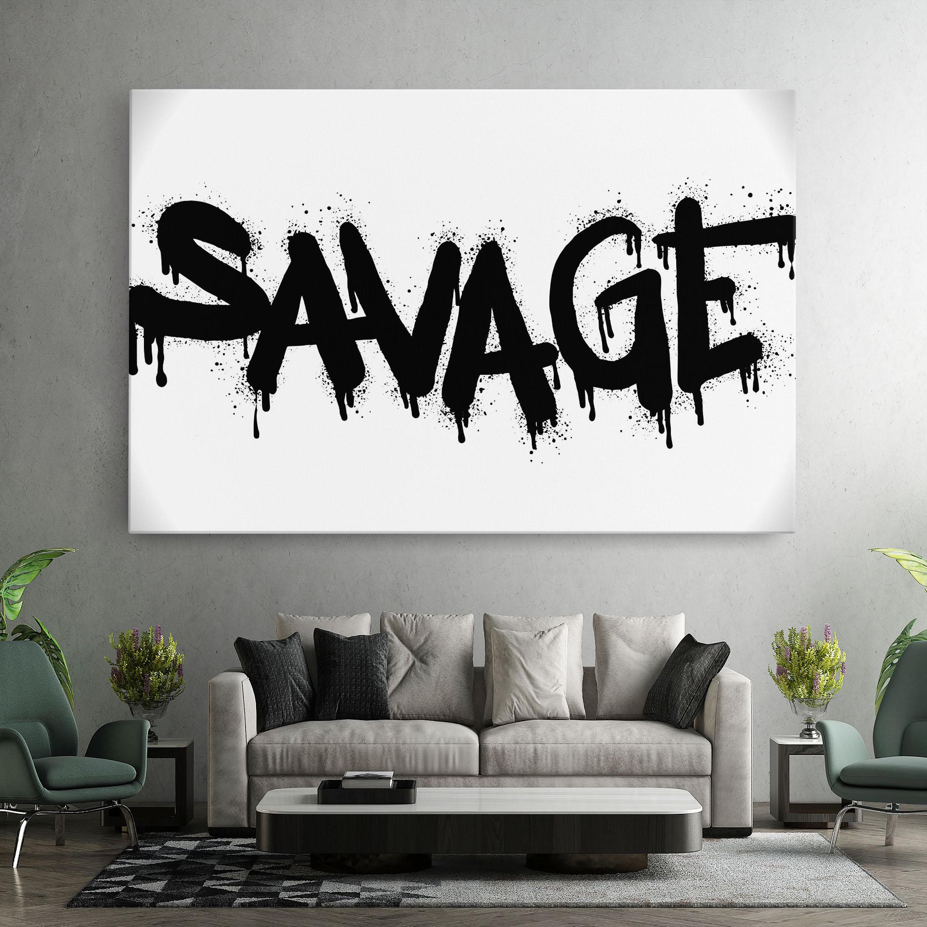Tablou Canvas Savage Graffiti Spray mockup 7