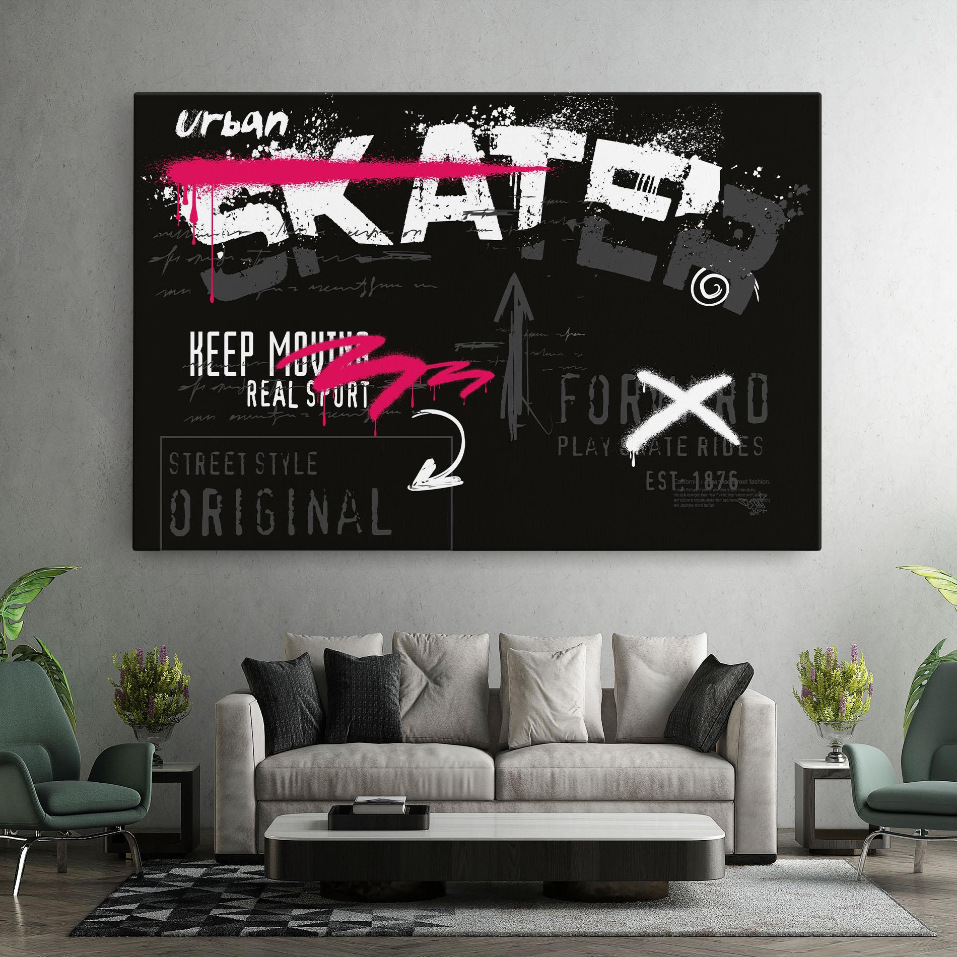 Tablou Canvas Skater Spray mockup 7