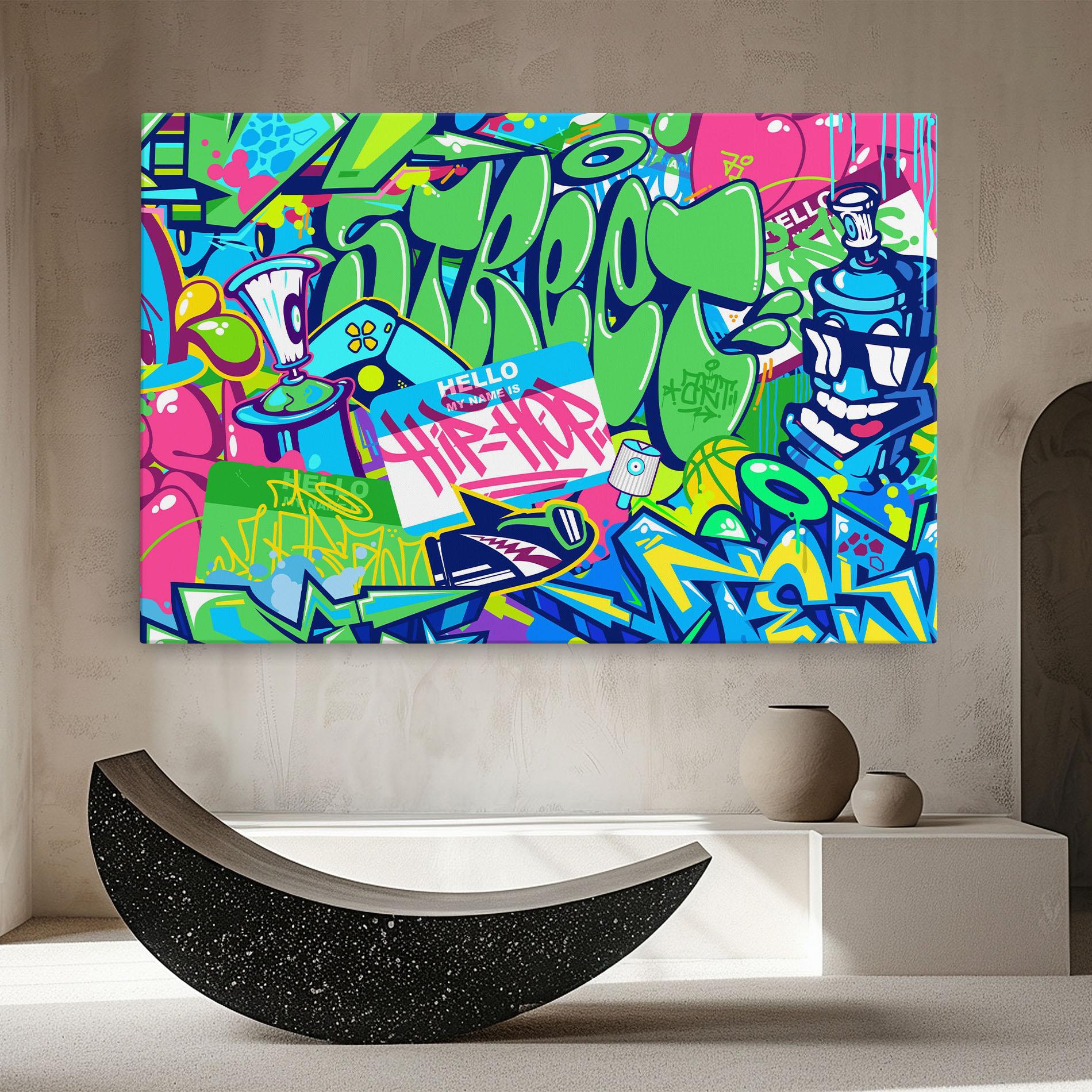 Tablou Canvas Colorful Hip Hop mockup 8