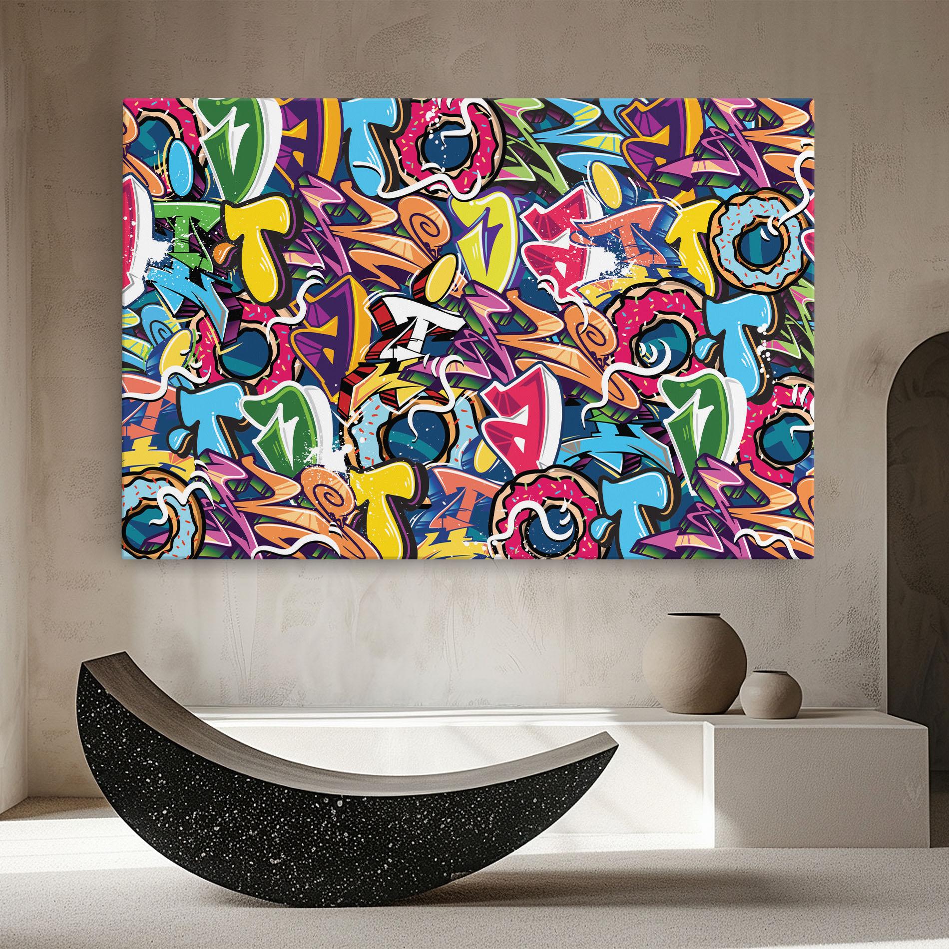 Tablou Canvas Graffiti Letters mockup 8