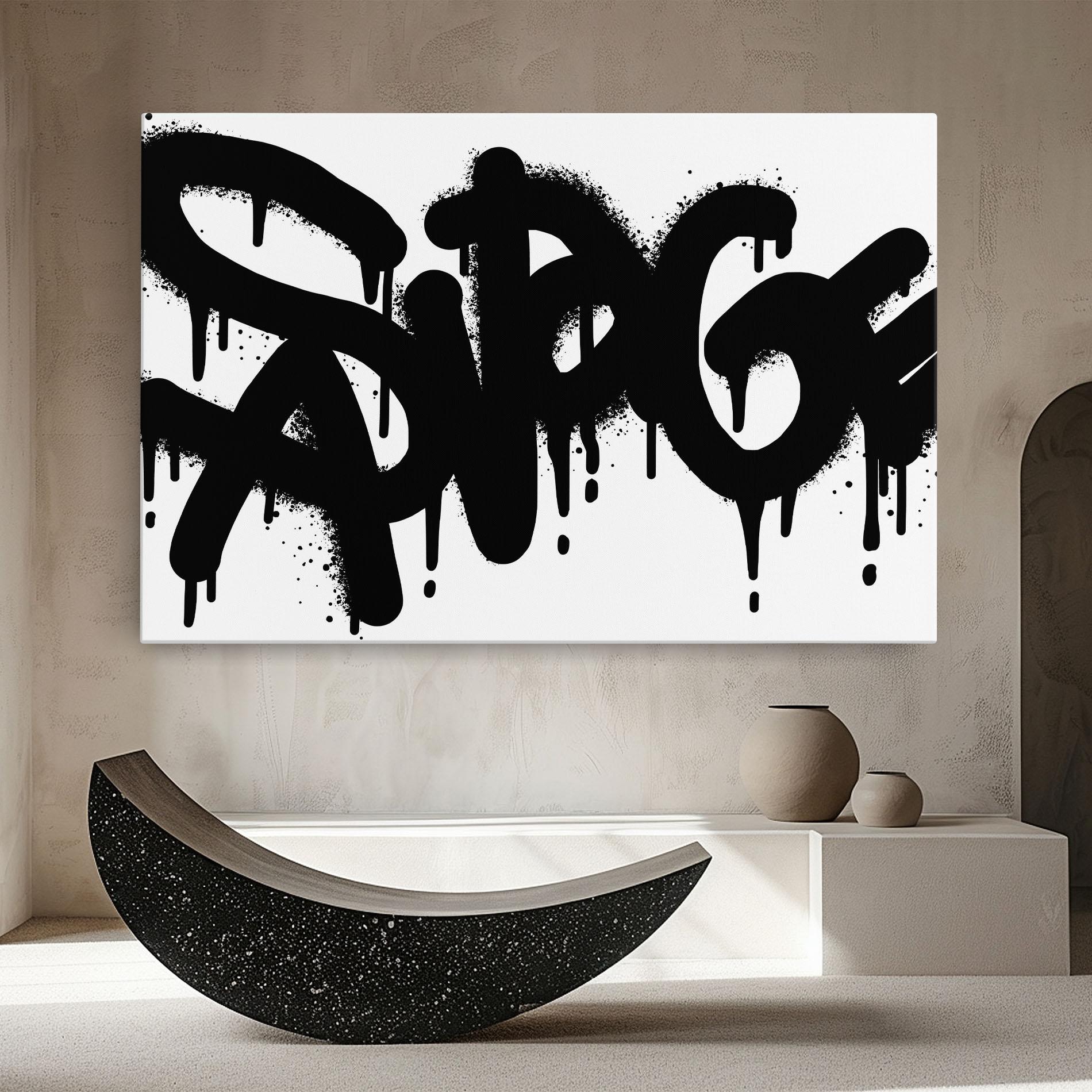 Tablou Canvas Graffiti Savage mockup 8