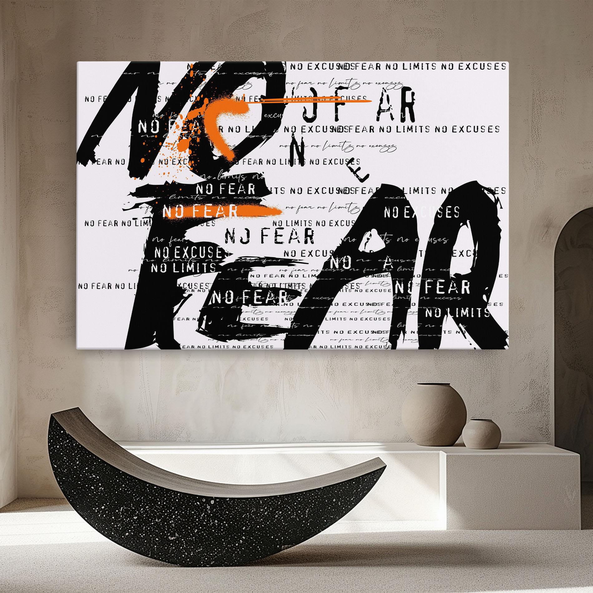 Tablou Canvas No Fear Graffiti mockup 8