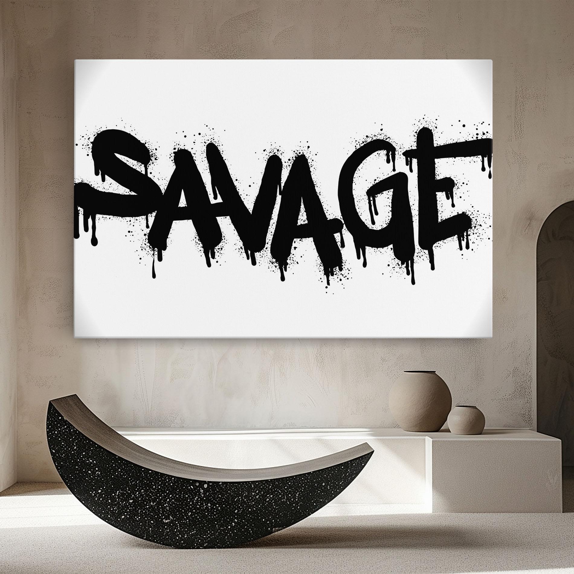 Tablou Canvas Savage Graffiti Spray mockup 8