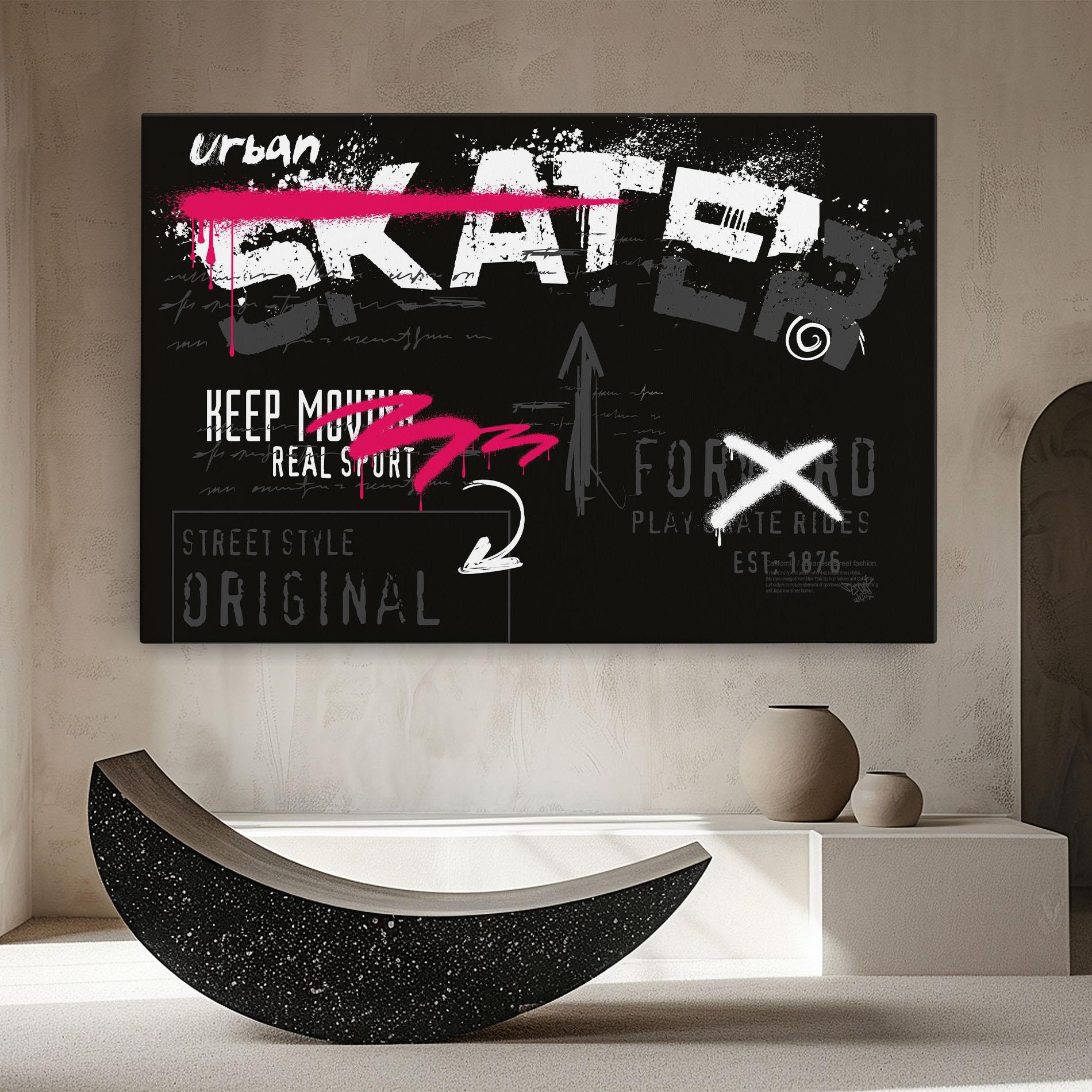 Tablou Canvas Skater Spray mockup 8