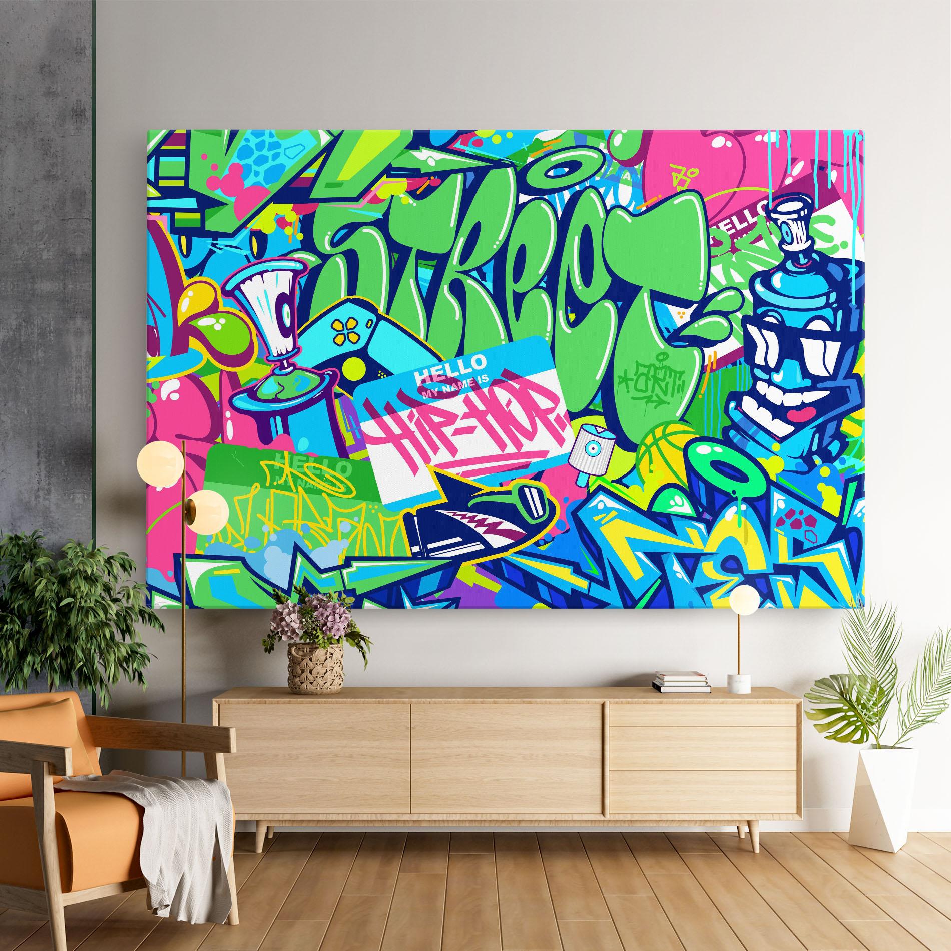 Tablou Canvas Colorful Hip Hop mockup 9