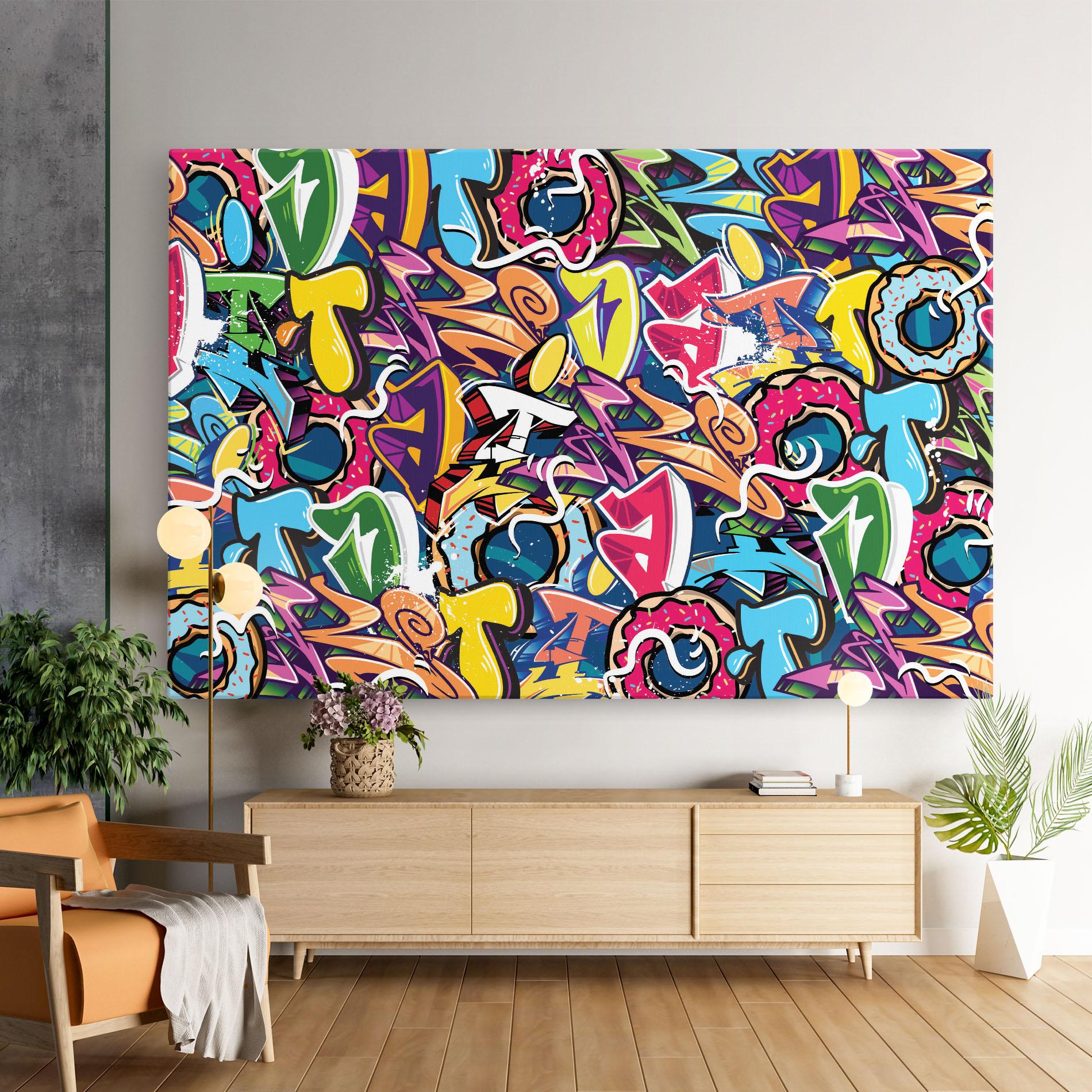 Tablou Canvas Graffiti Letters mockup 9