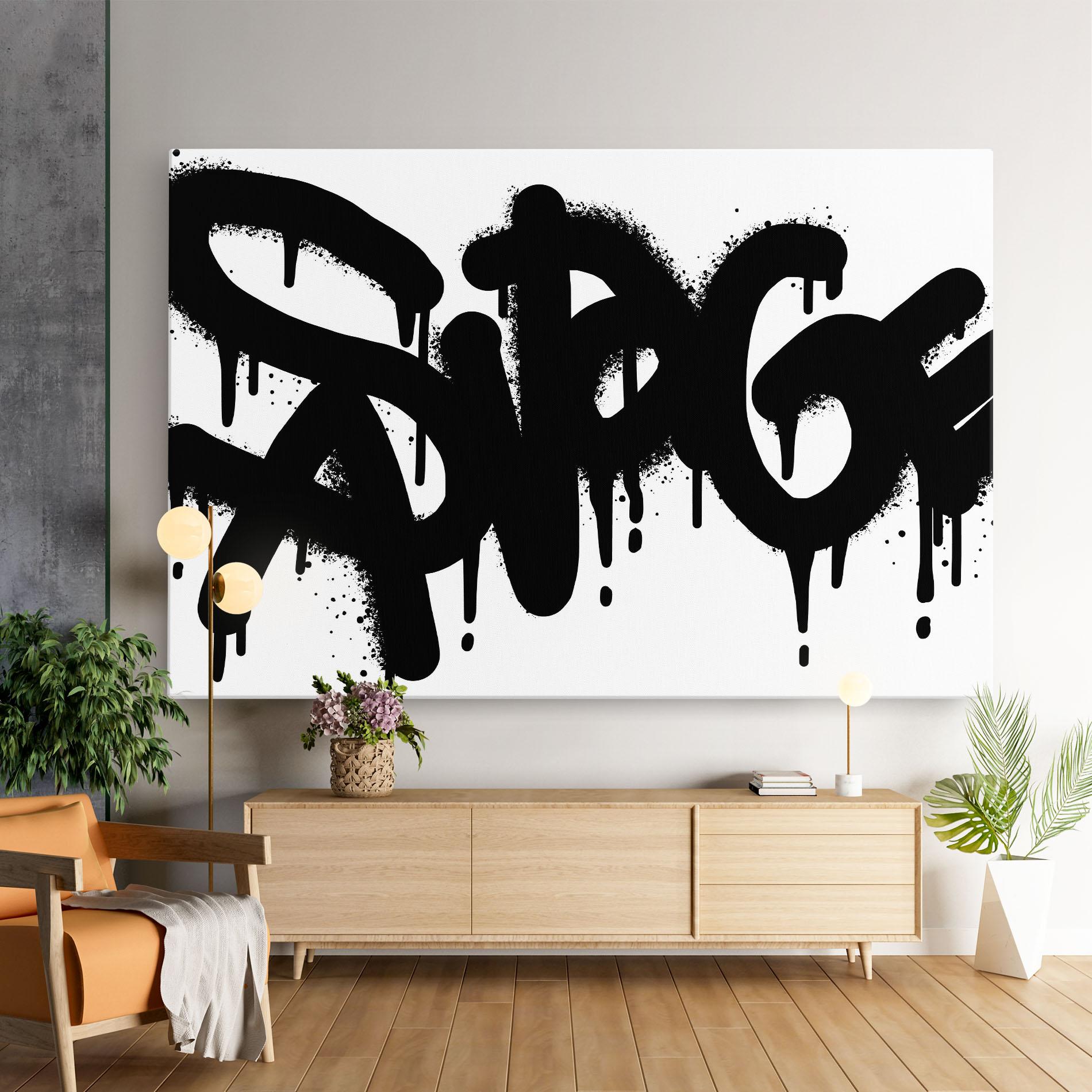 Tablou Canvas Graffiti Savage mockup 9