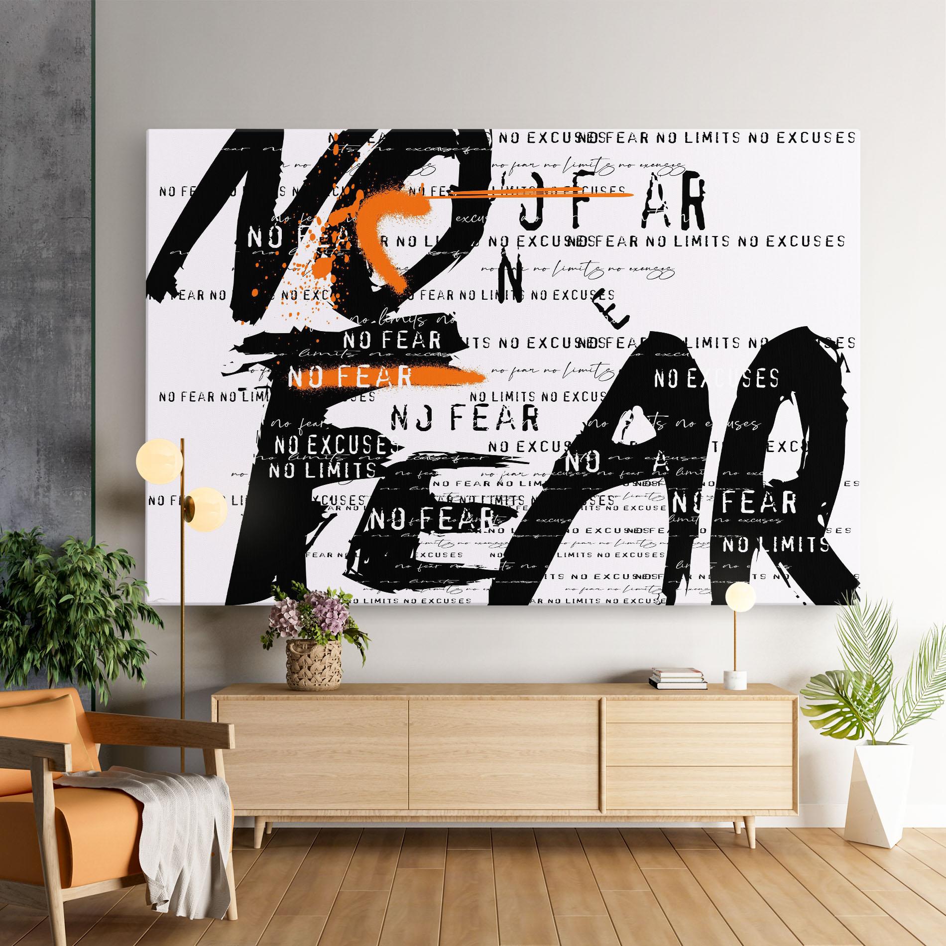 Tablou Canvas No Fear Graffiti mockup 9