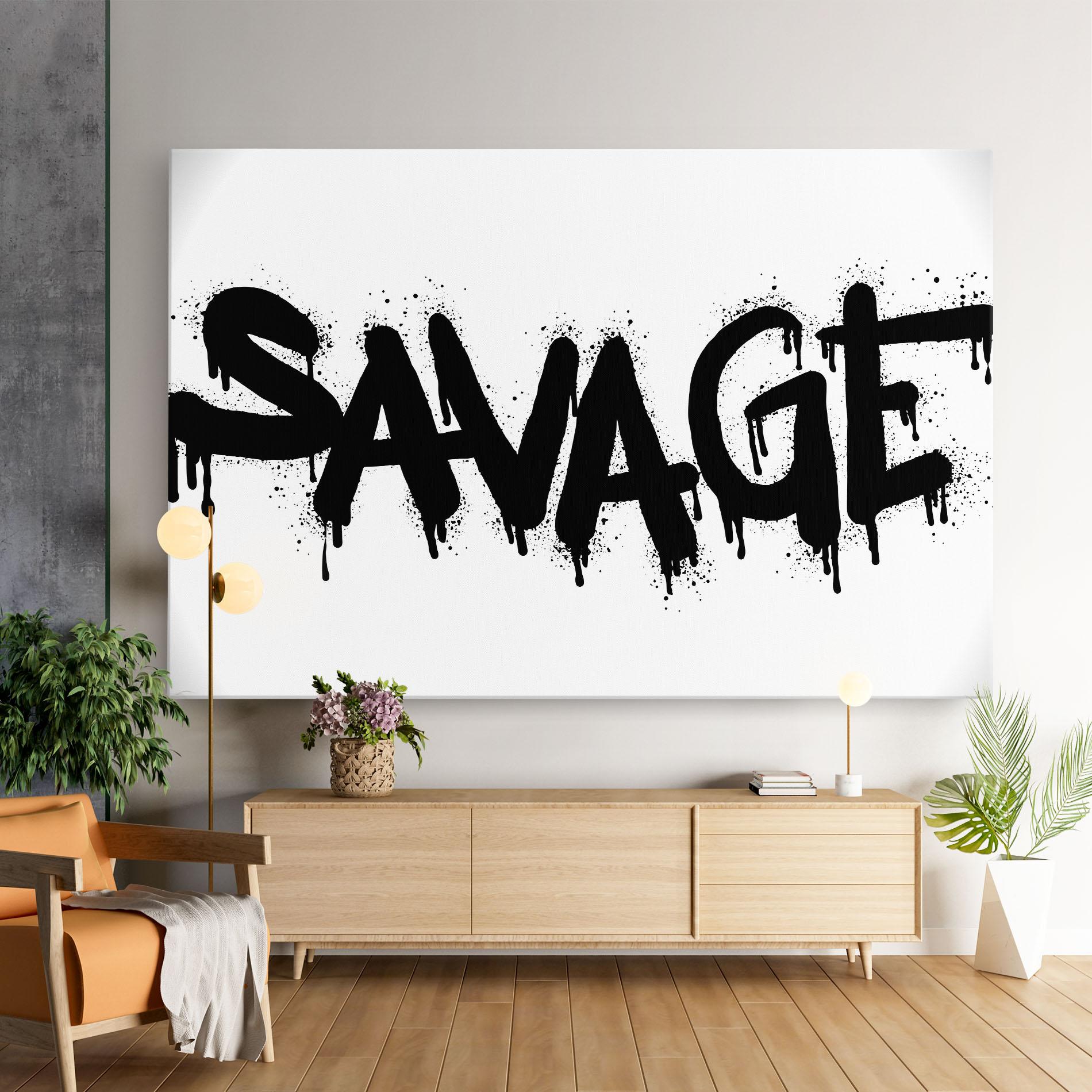 Tablou Canvas Savage Graffiti Spray mockup 9