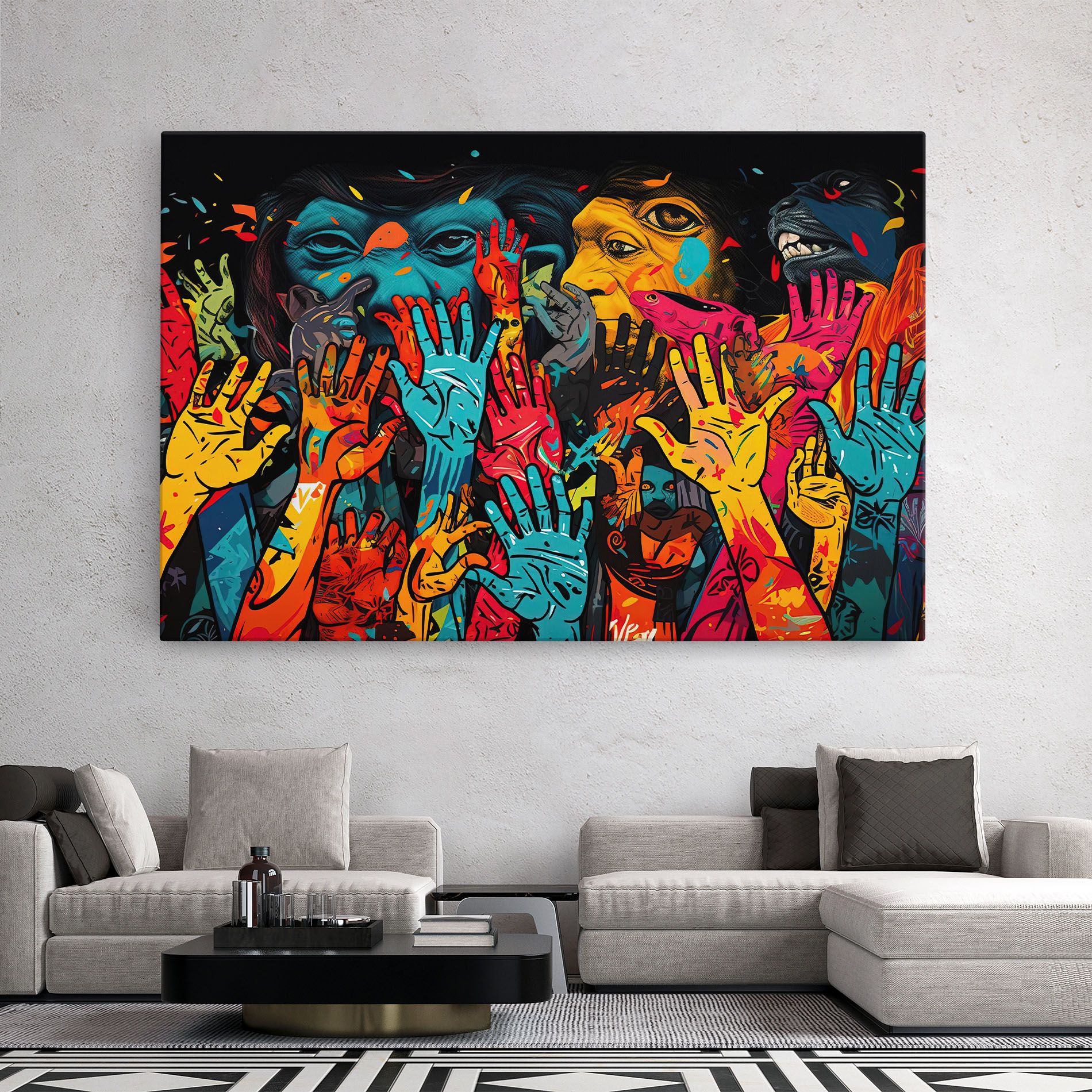 Colorful Hands mockup 2