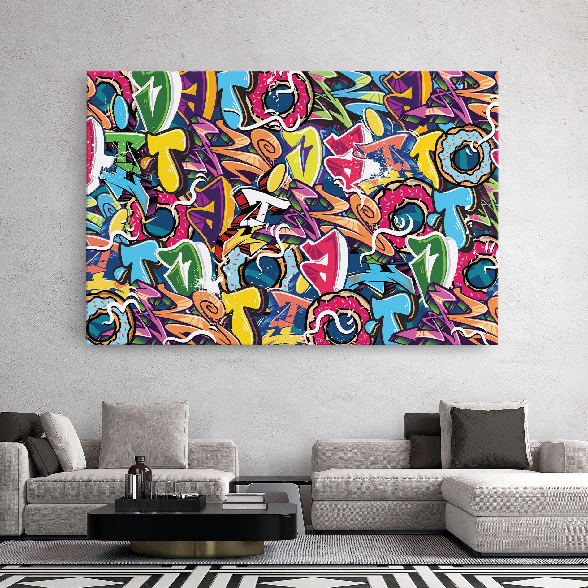 Tablou Canvas Graffiti Letters mockup 2