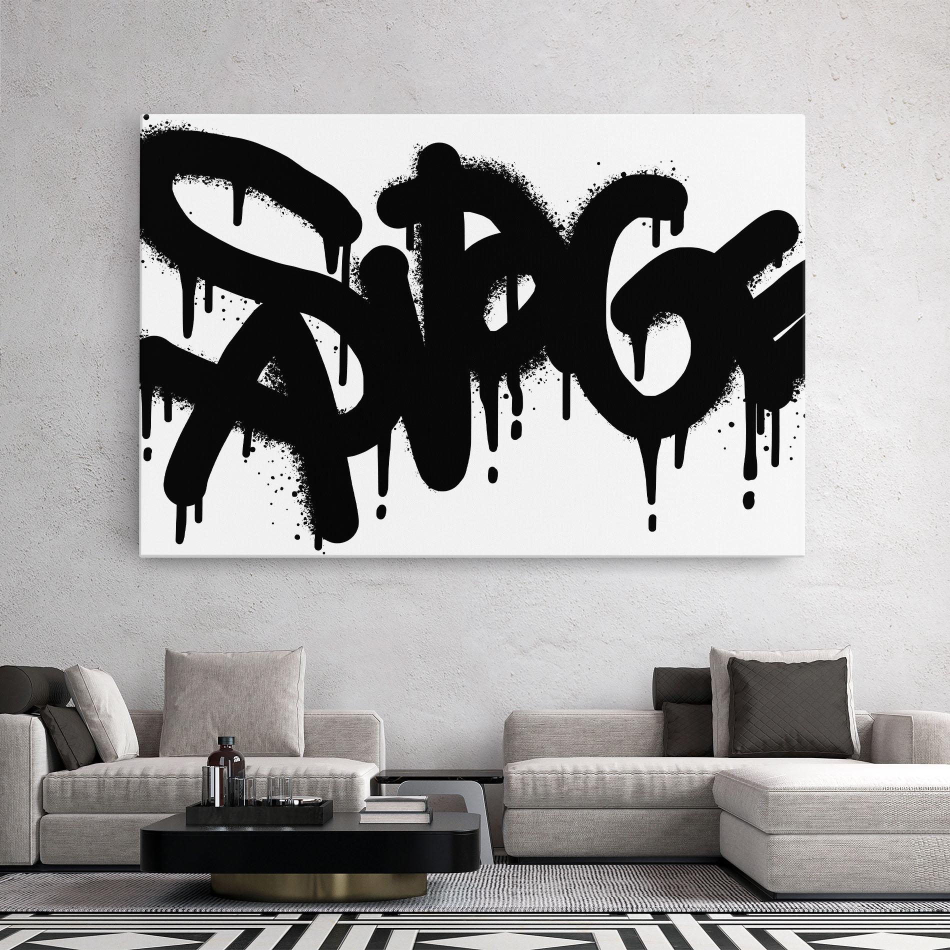 Tablou Canvas Graffiti Savage mockup 2