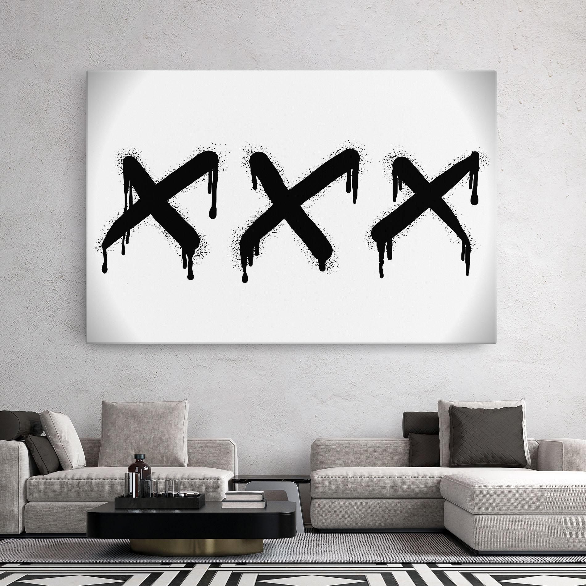 Tablou Canvas Grafiti X Spray mockup 2