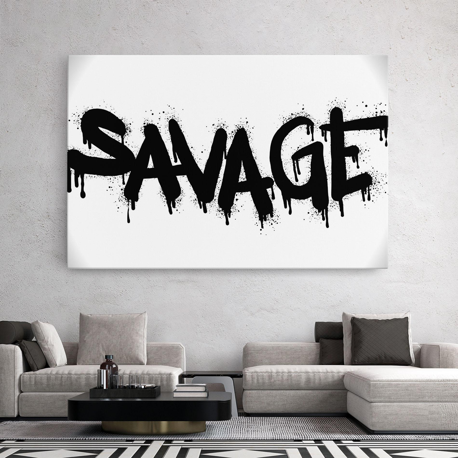 Tablou Canvas Savage Graffiti Spray mockup 2