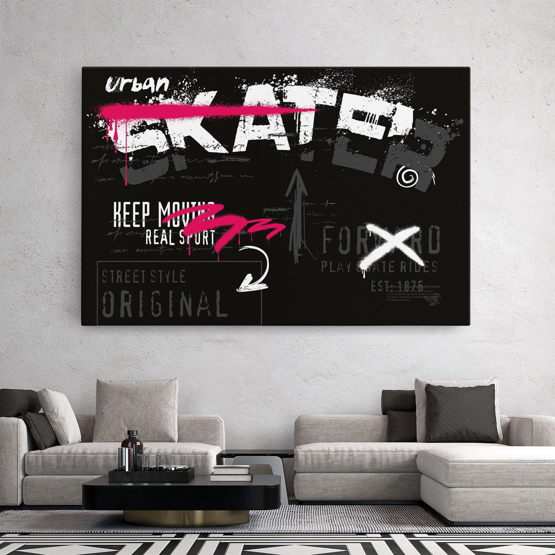 Tablou Canvas Skater Spray mockup 2