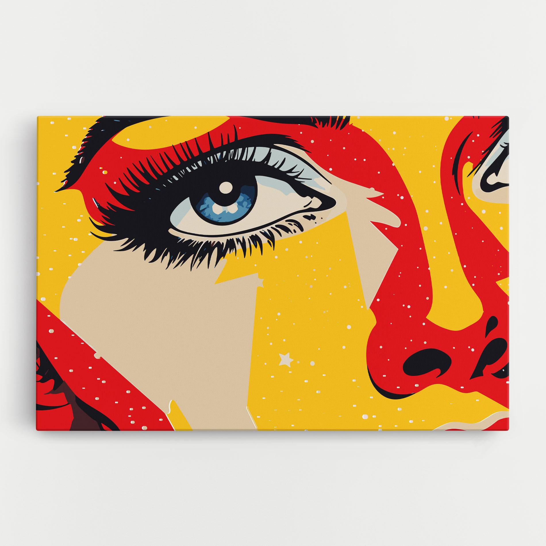 Tablou Canvas Blue Pop Eye mockup 0