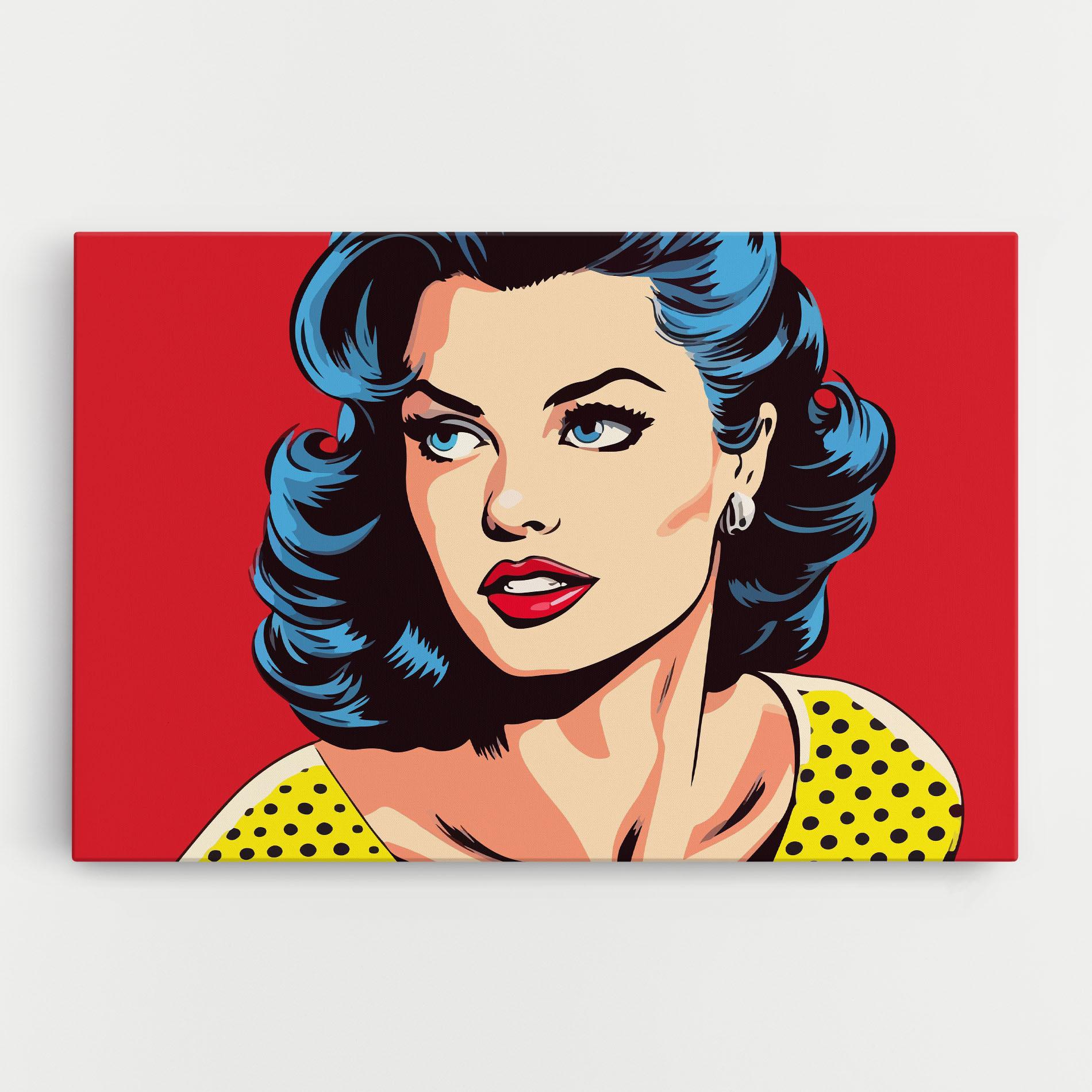 Tablou Canvas Blue Pop Eyes mockup 0